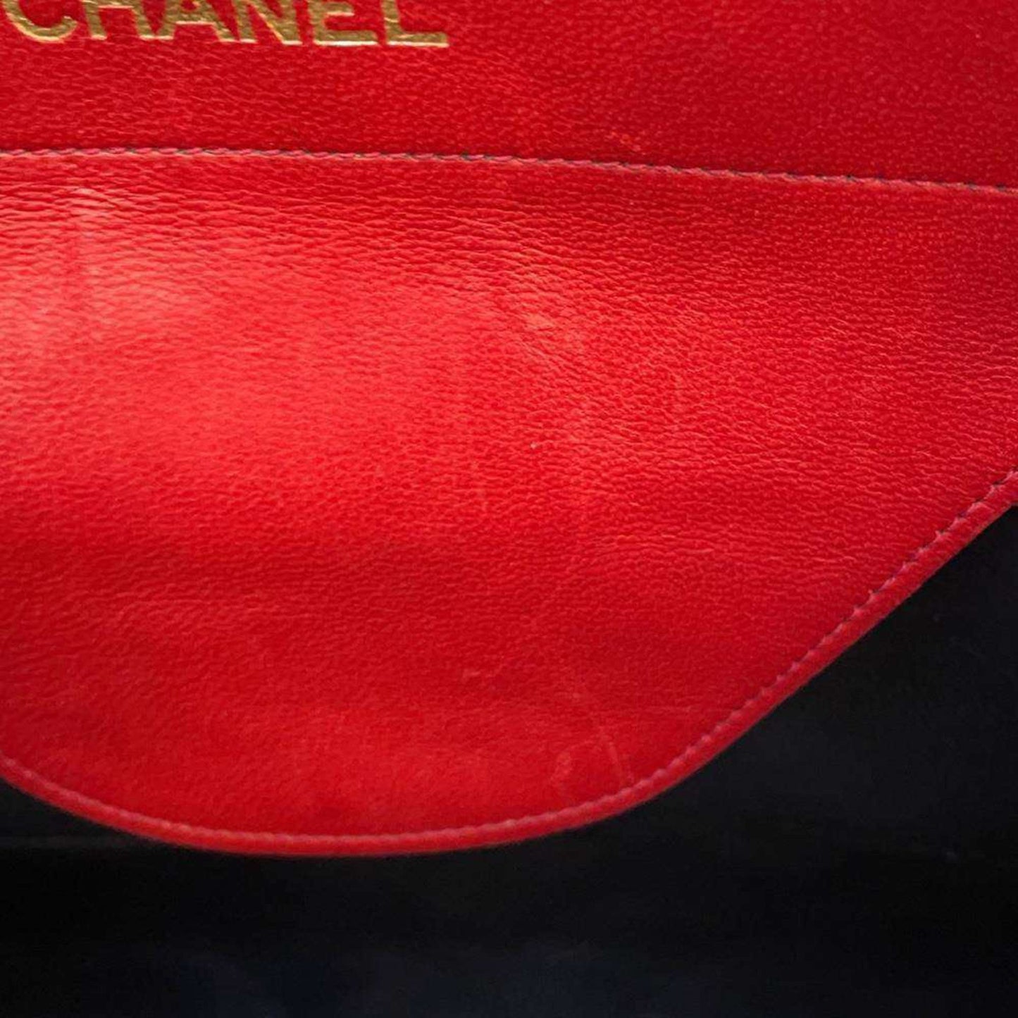 Chanel Cabas Red Leather Tote Bag