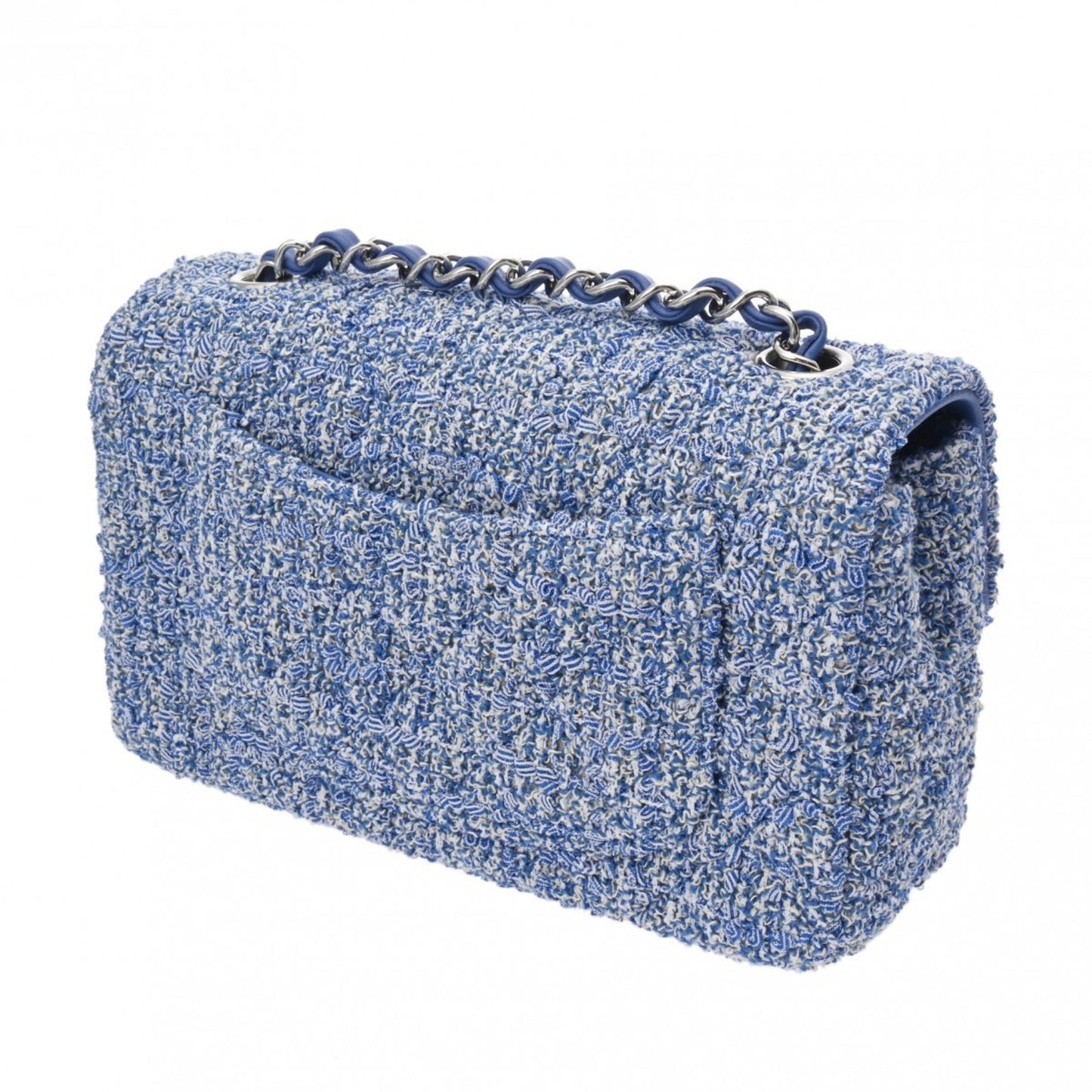 Chanel Timeless Blue Tweed Shoulder Bag