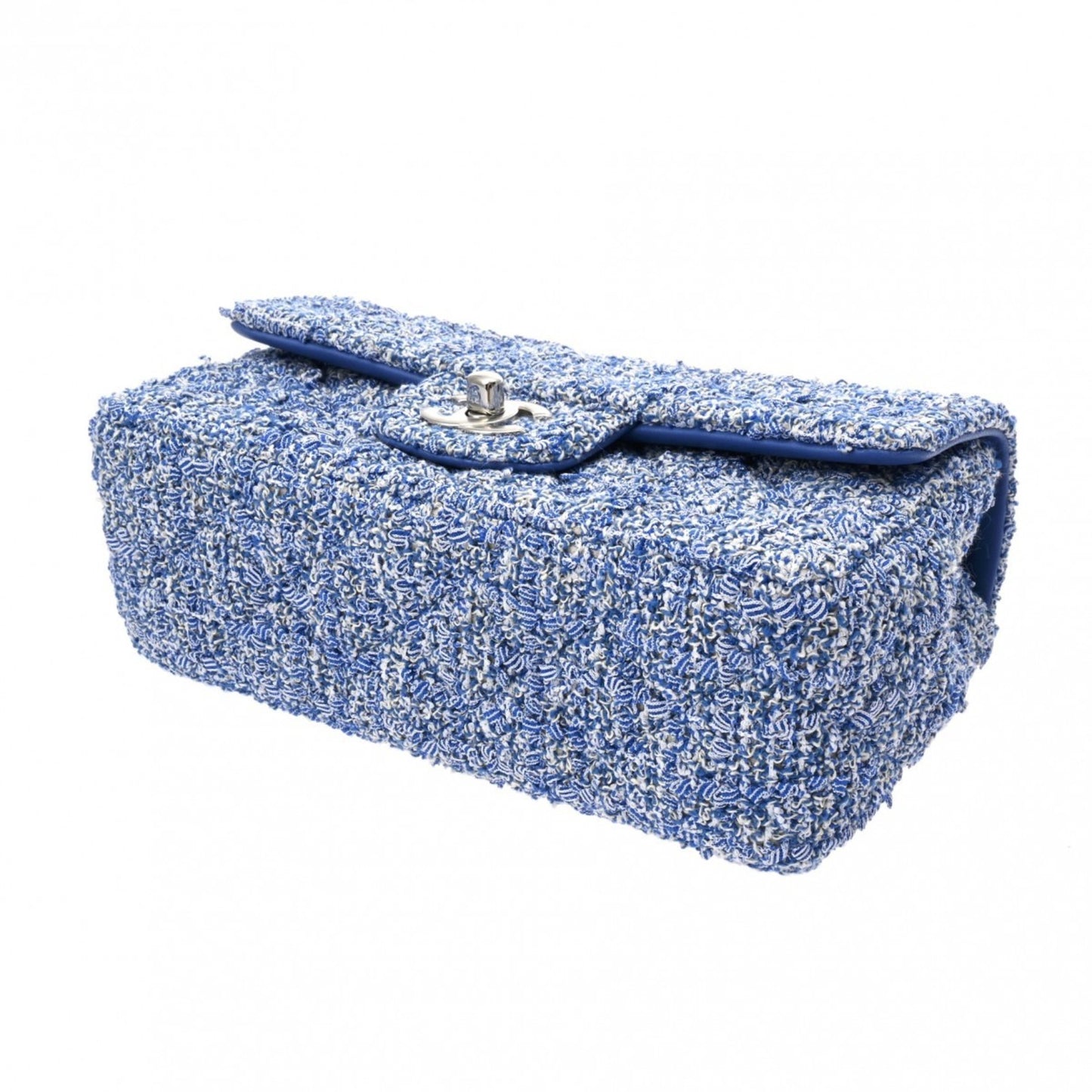 Chanel Timeless Blue Tweed Shoulder Bag