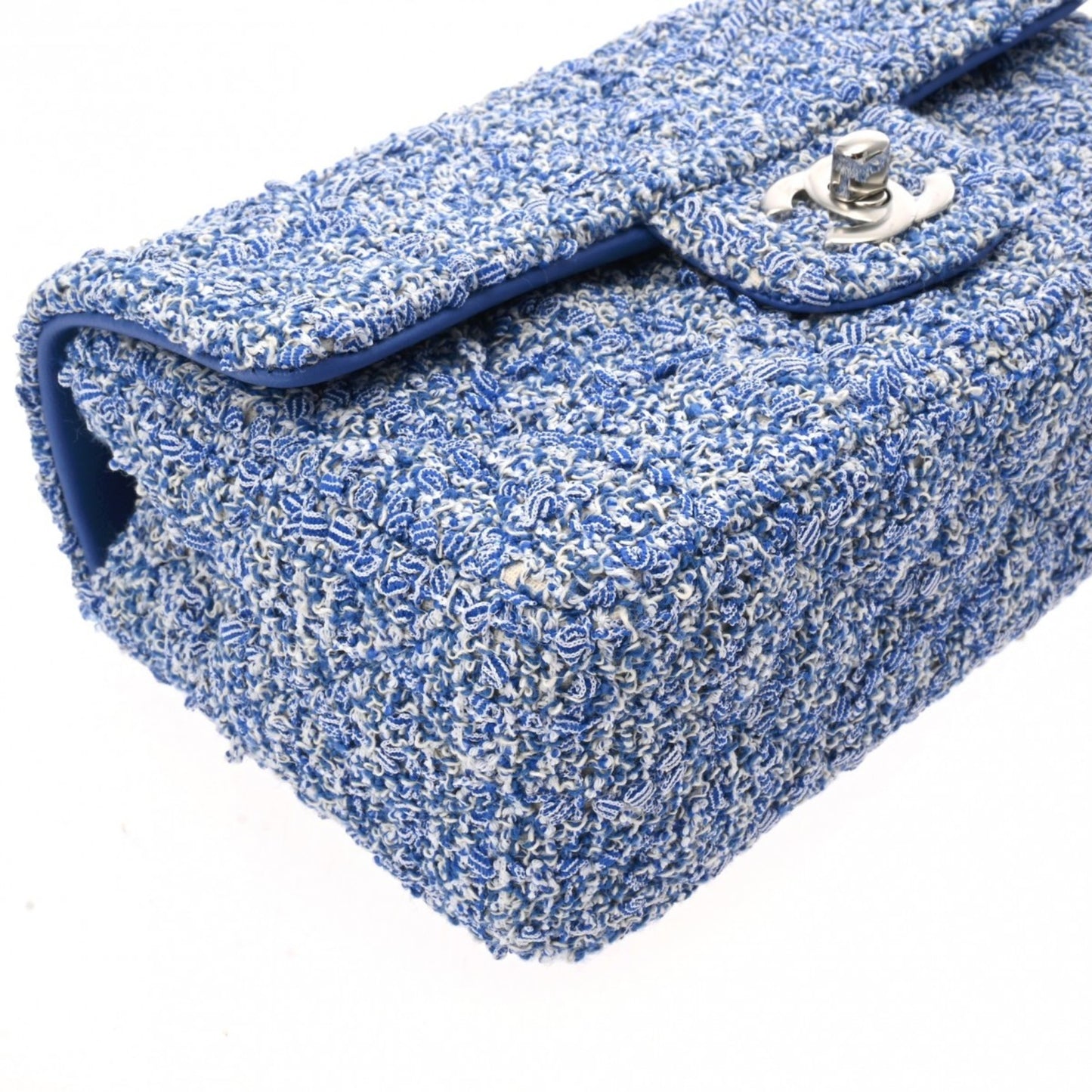 Chanel Timeless Blue Tweed Shoulder Bag