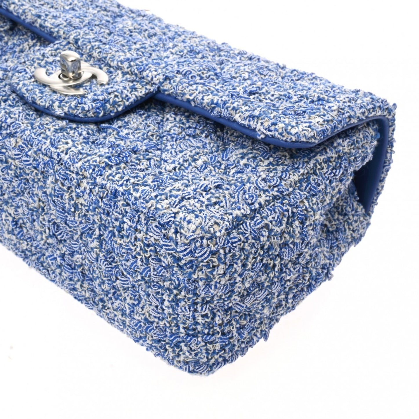 Chanel Timeless Blue Tweed Shoulder Bag