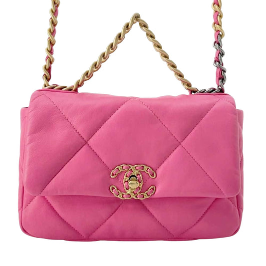 Chanel Flap bag Pink Leather Shoulder Bag