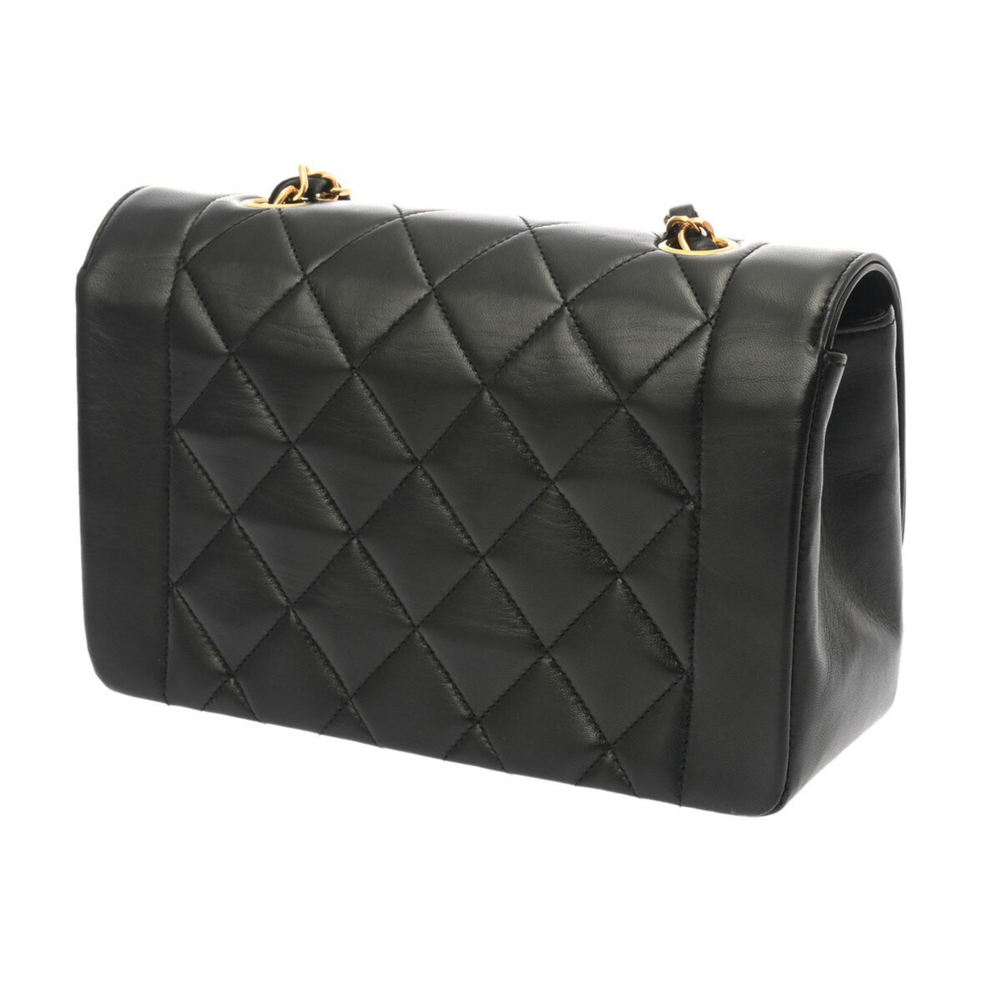 Chanel Diana Black Leather Shoulder Bag