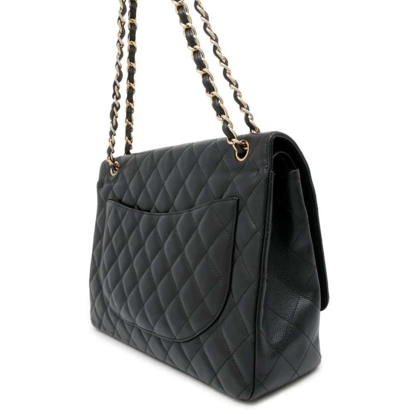 Chanel Timeless Black Leather Shopper Bag