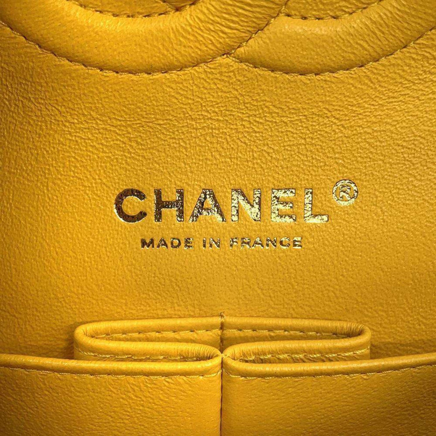 Chanel Timeless Yellow Leather Shoulder Bag