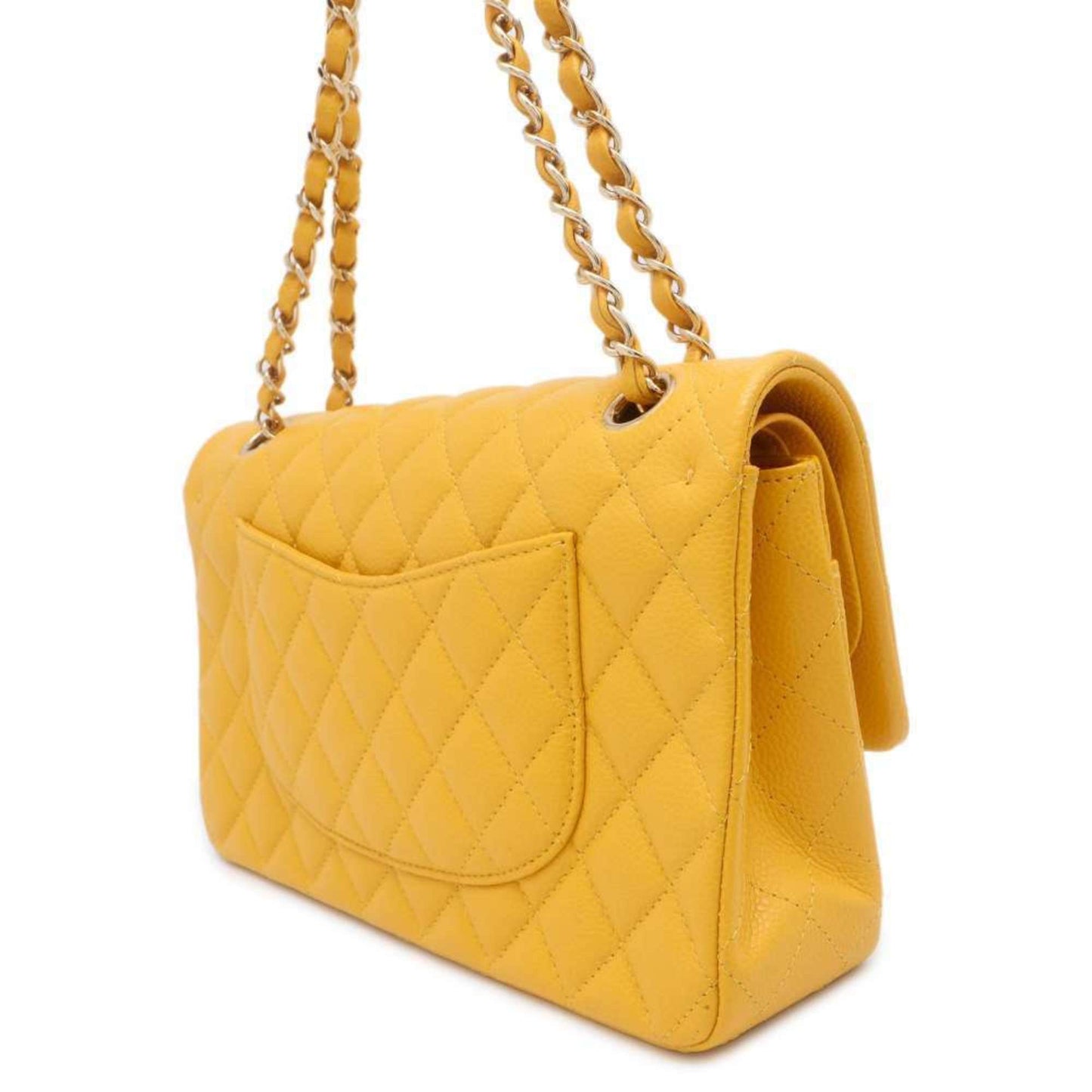 Chanel Timeless Yellow Leather Shoulder Bag