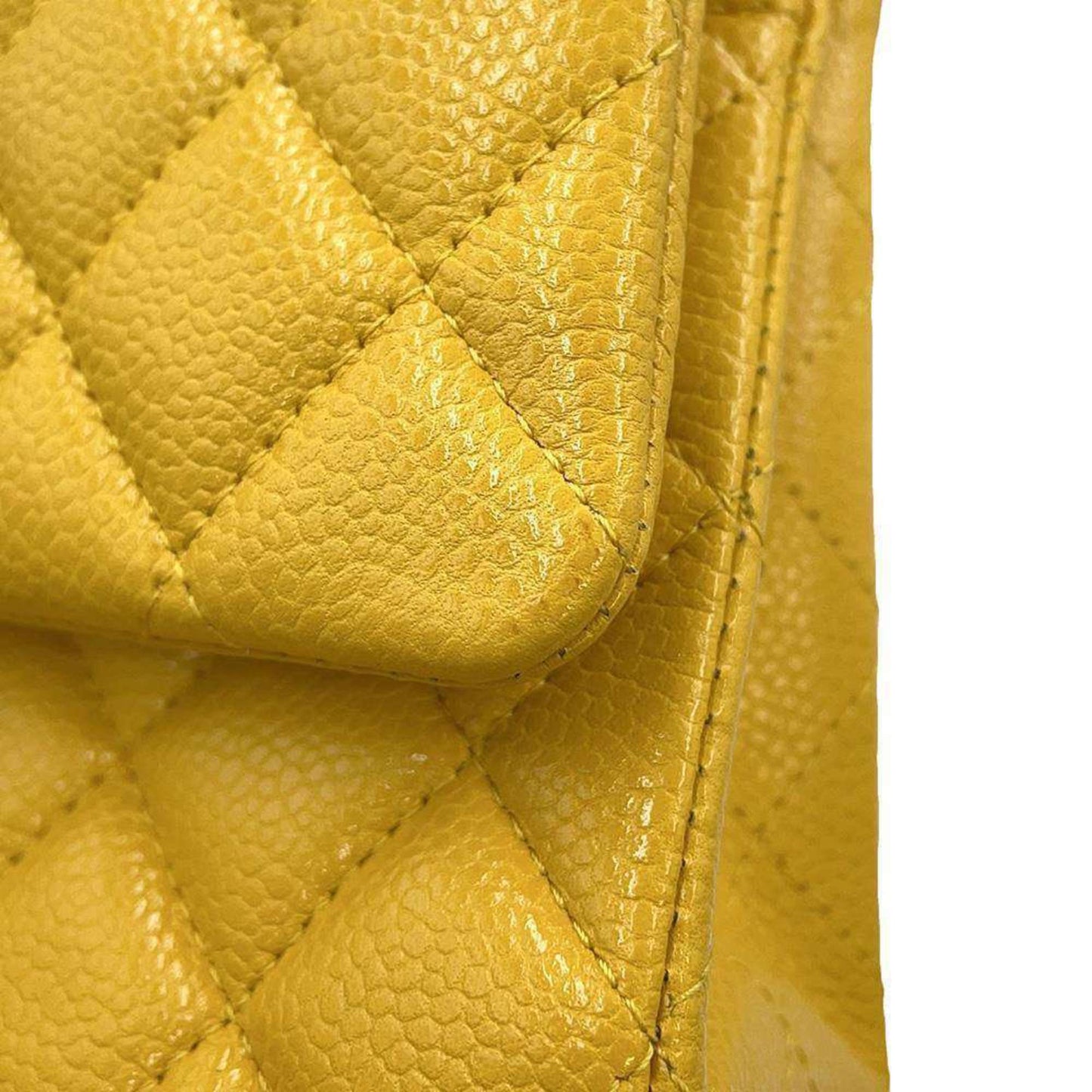 Chanel Timeless Yellow Leather Shoulder Bag