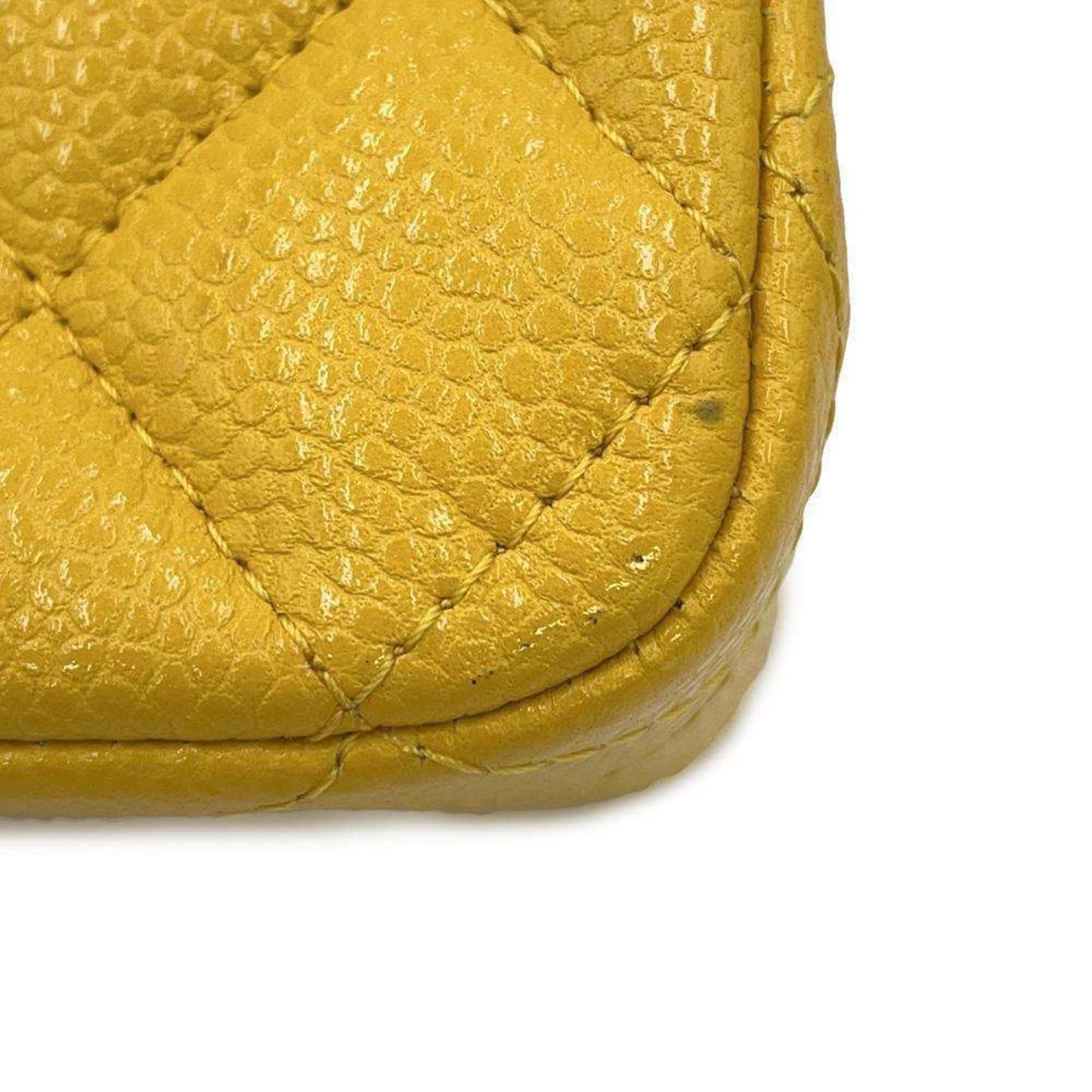 Chanel Timeless Yellow Leather Shoulder Bag