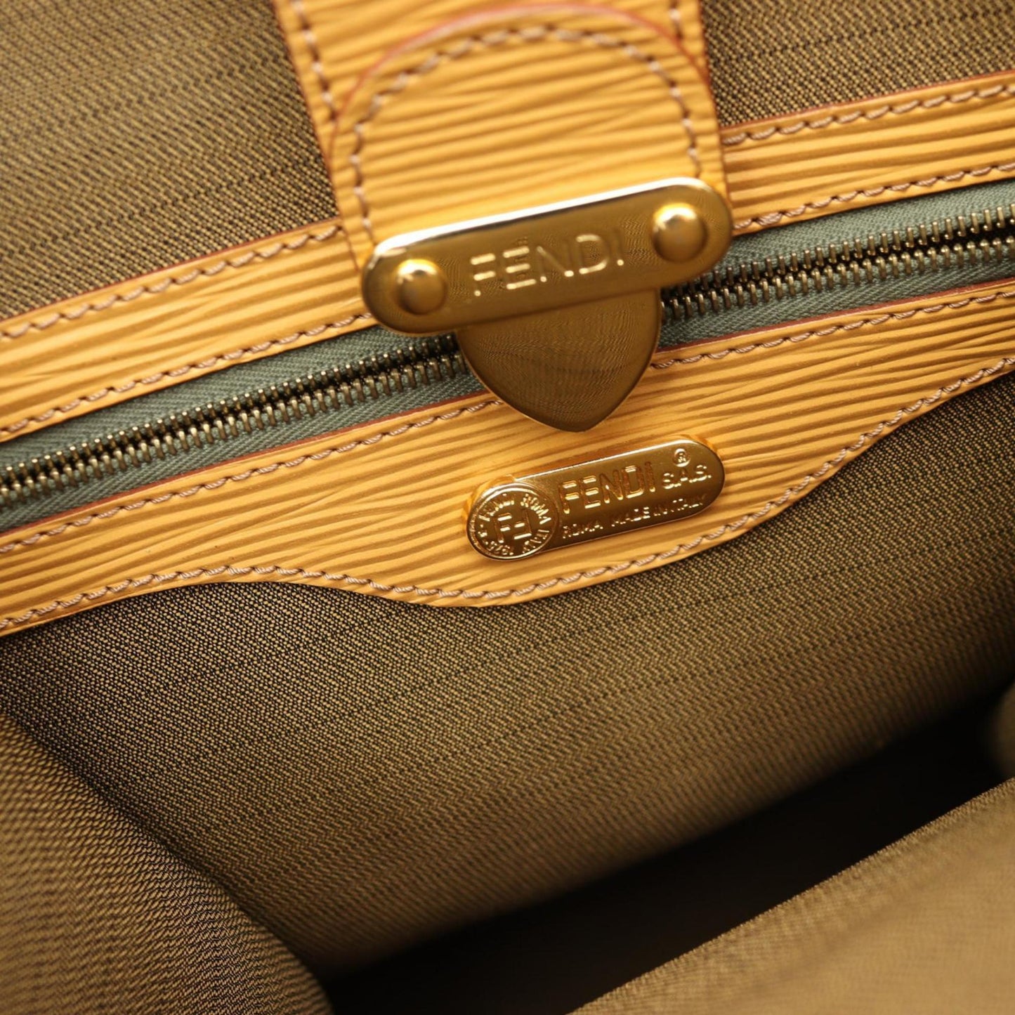 Fendi Zucca Brown Canvas Tote Bag