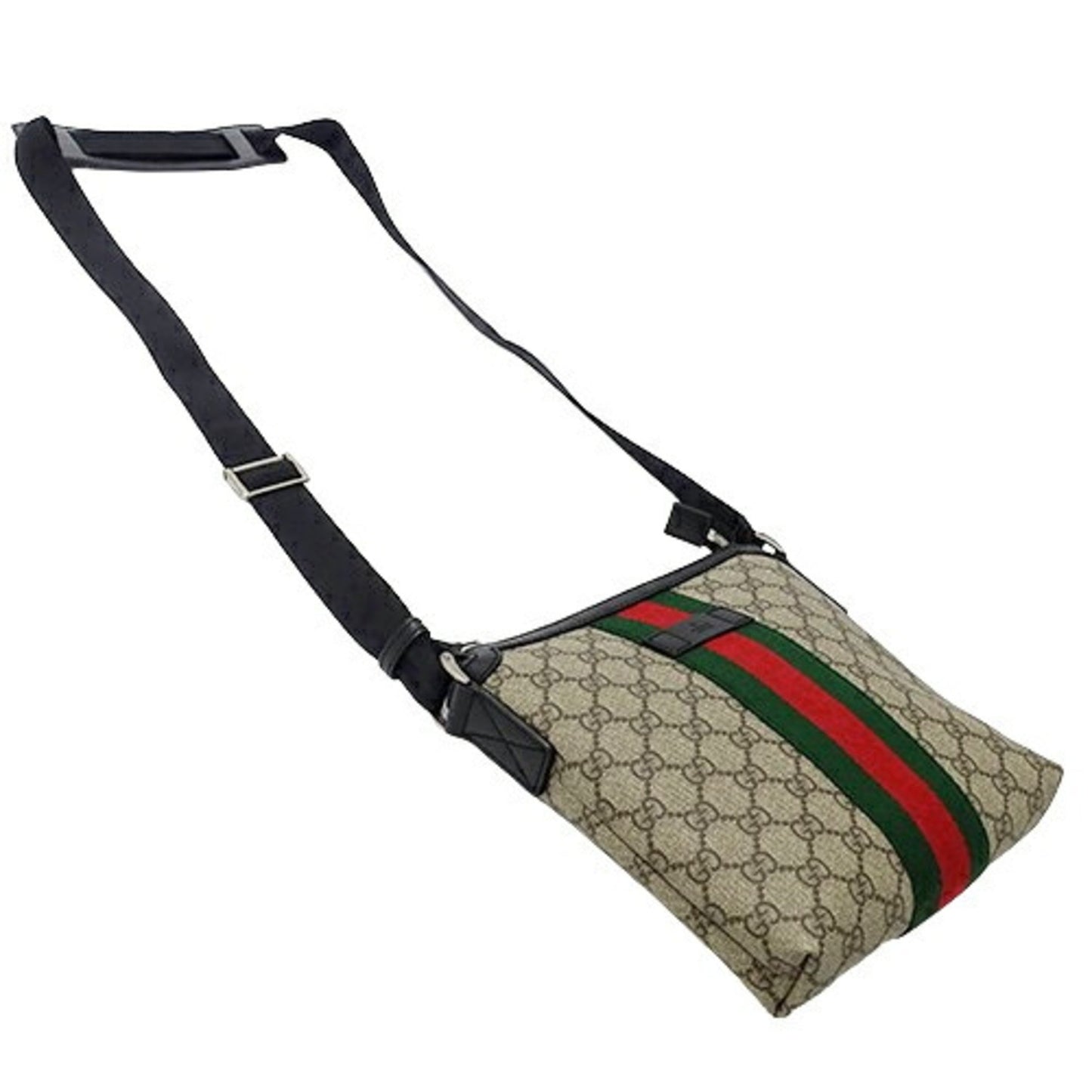 Gucci Ophidia Beige Canvas Shoulder Bag