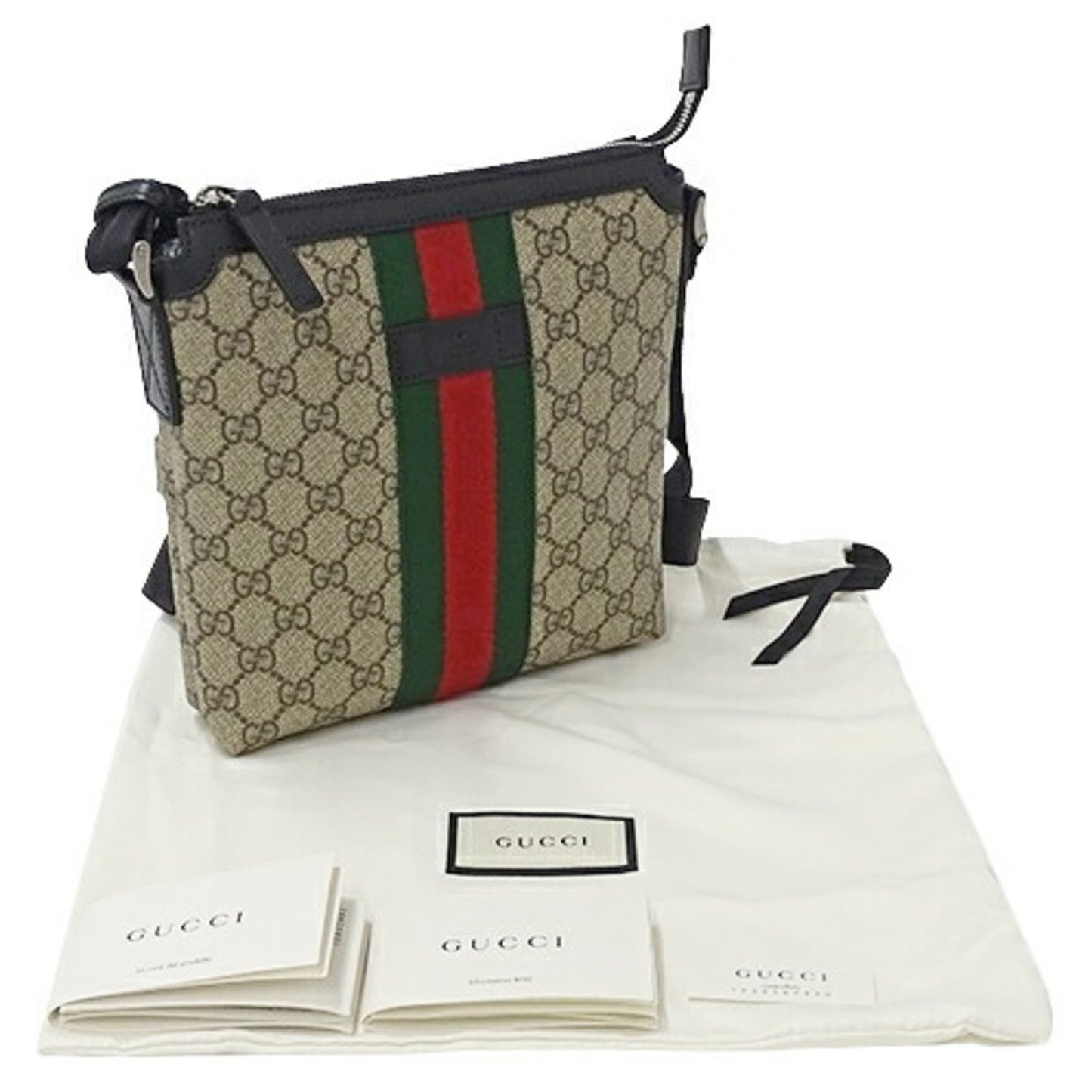 Gucci Ophidia Beige Canvas Shoulder Bag