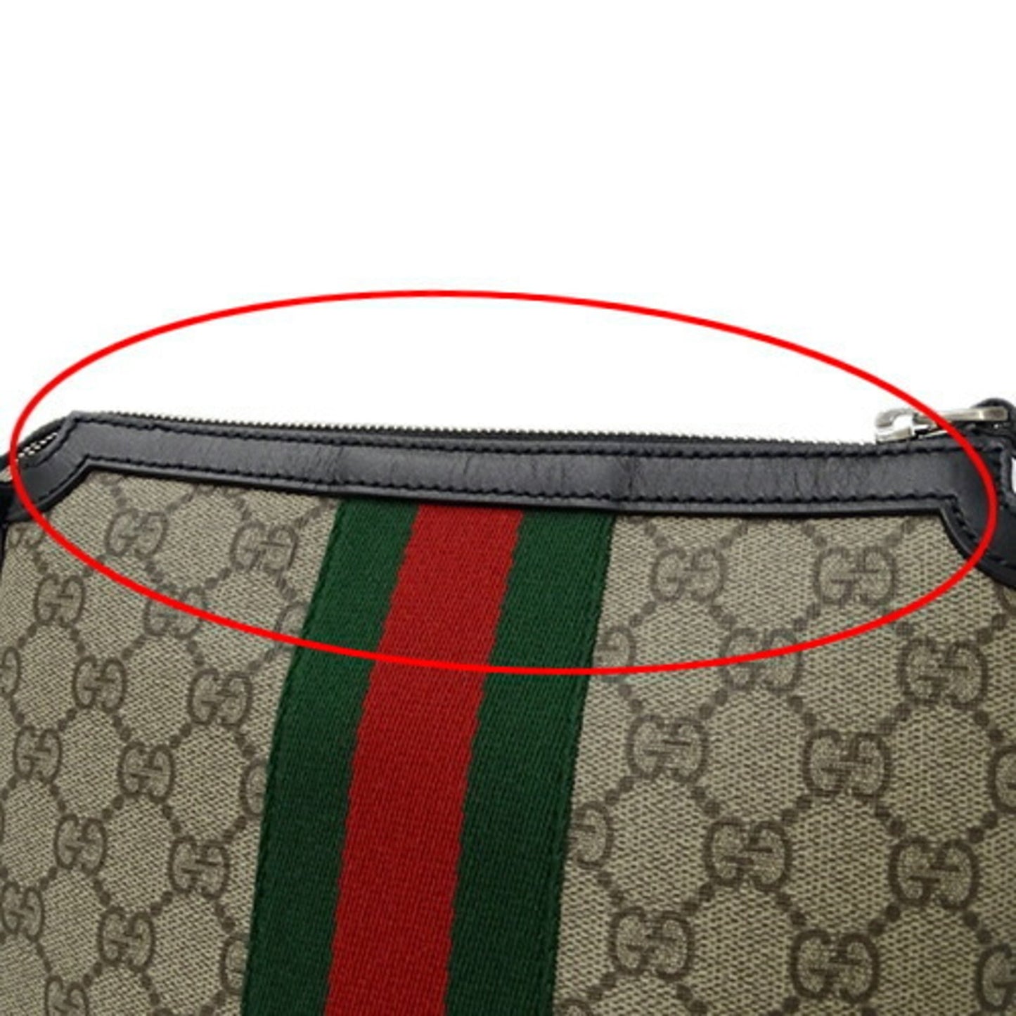 Gucci Ophidia Beige Canvas Shoulder Bag