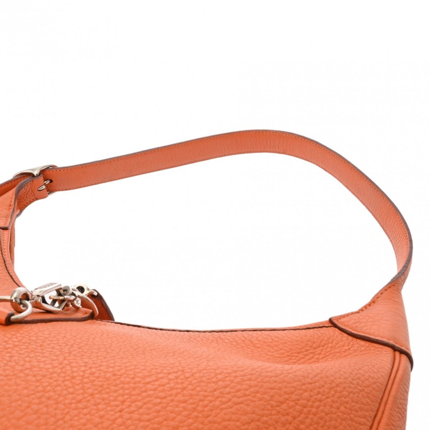 Hermès Trim Orange Leather Shoulder Bag