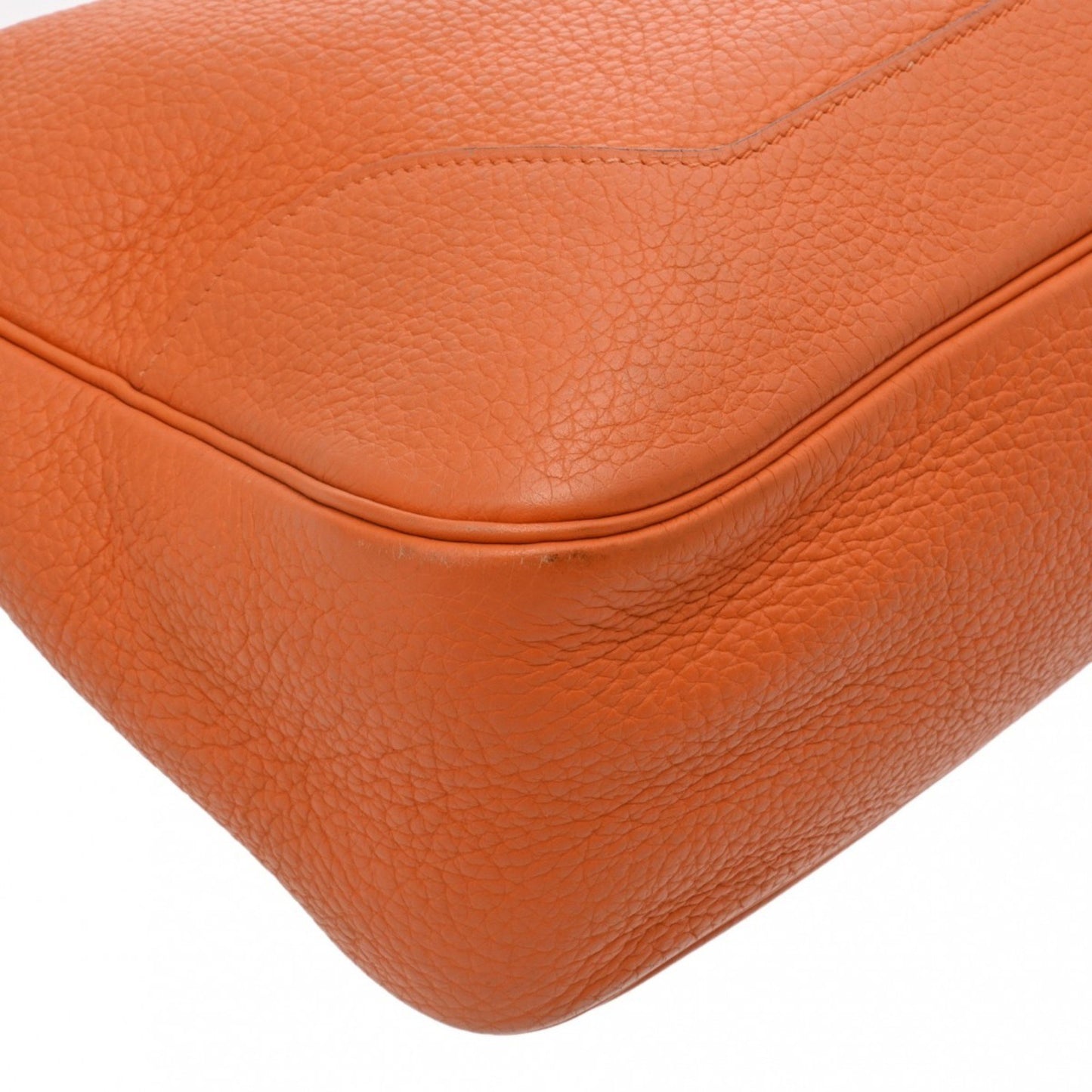 Hermès Trim Orange Leather Shoulder Bag