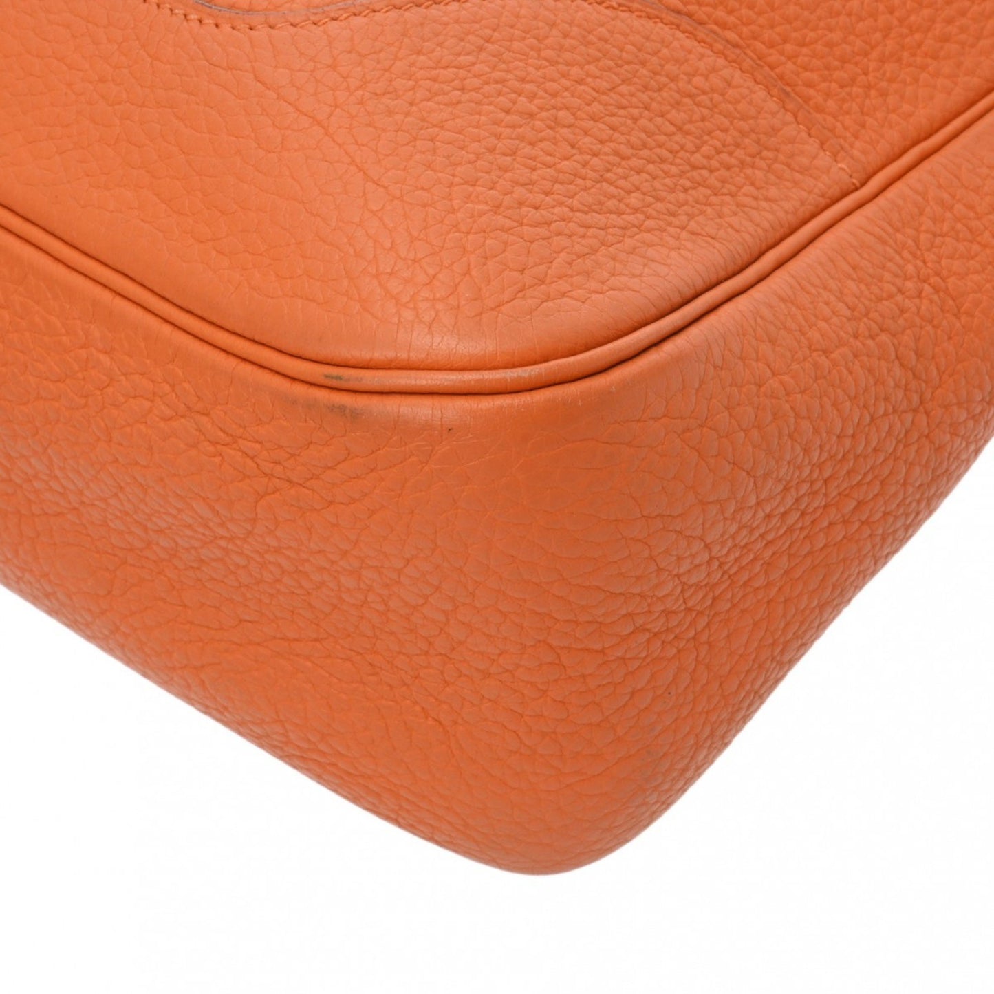 Hermès Trim Orange Leather Shoulder Bag