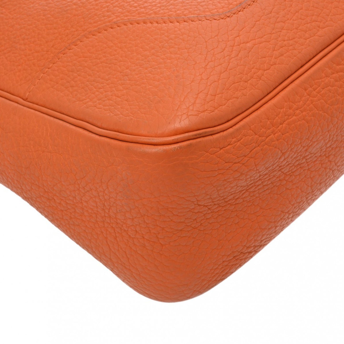 Hermès Trim Orange Leather Shoulder Bag