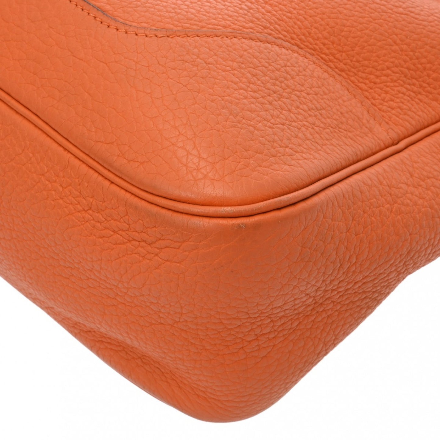 Hermès Trim Orange Leather Shoulder Bag