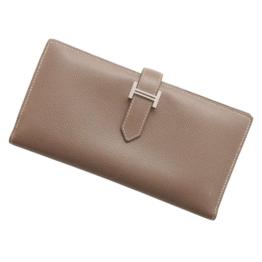 Hermès Béarn Brown Leather Wallet Accessories