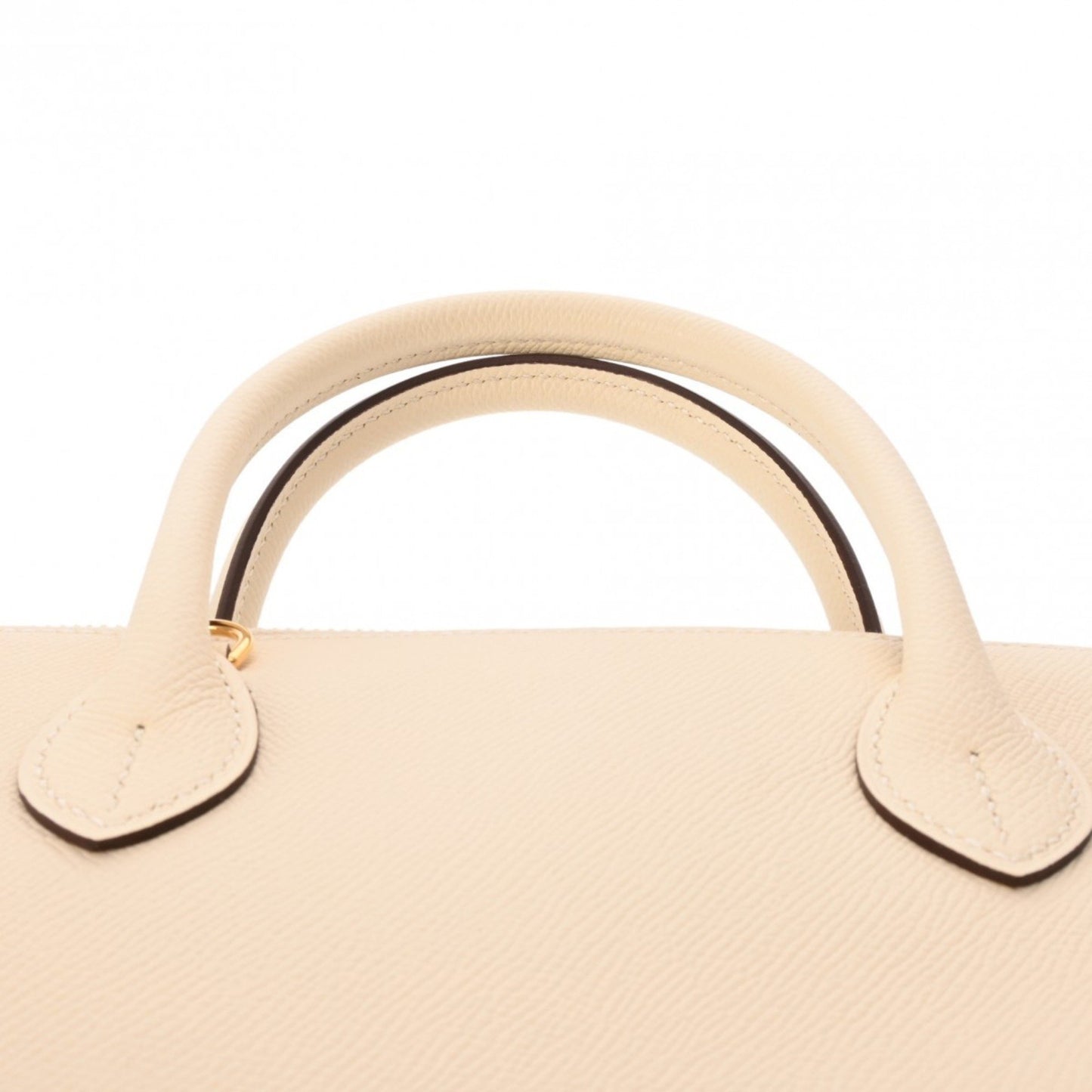 Hermès Bolide Gold Leather Hand Bag