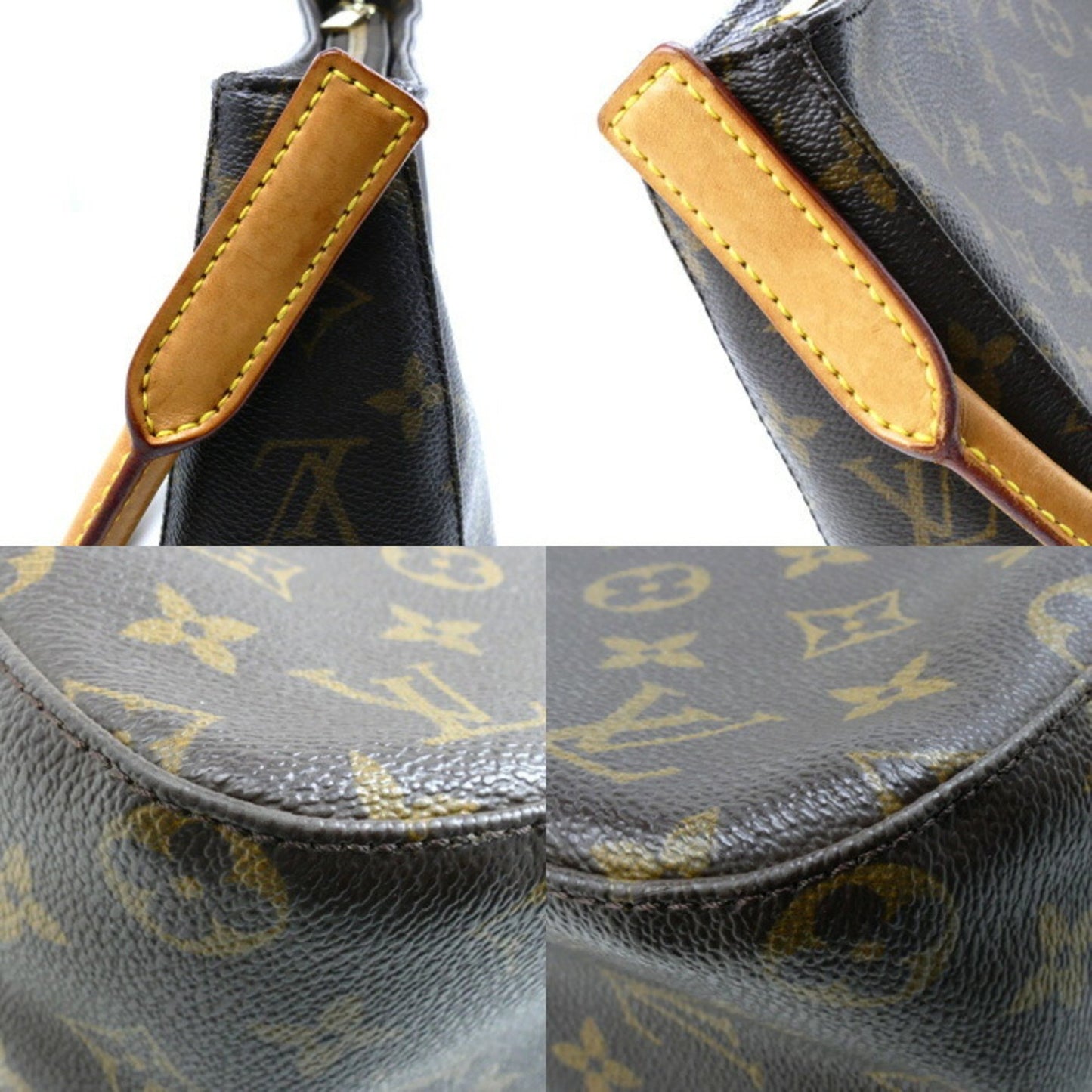 Louis Vuitton Looping MM Brown Canvas Shopper Bag