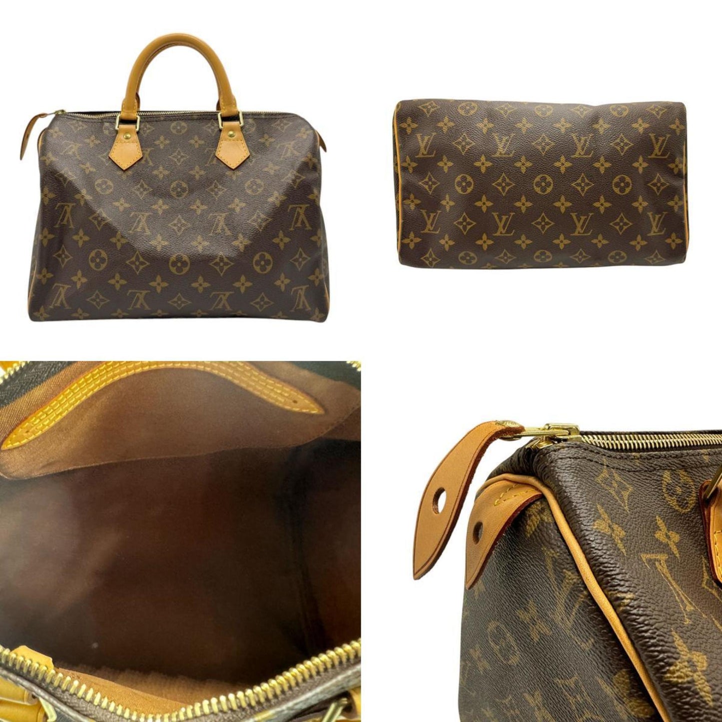 Louis Vuitton Speedy 30 Brown Canvas Hand Bag