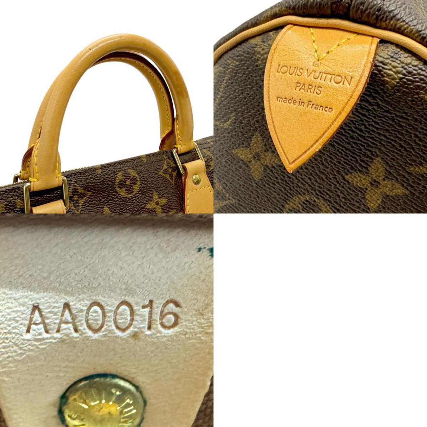 Louis Vuitton Speedy 30 Brown Canvas Hand Bag