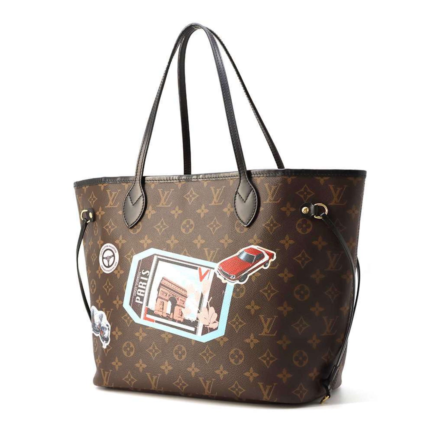 Louis Vuitton Neverfull MM Brown Canvas Tote Bag