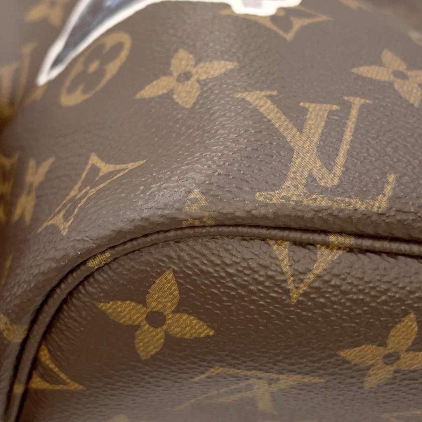 Louis Vuitton Neverfull MM Brown Canvas Tote Bag