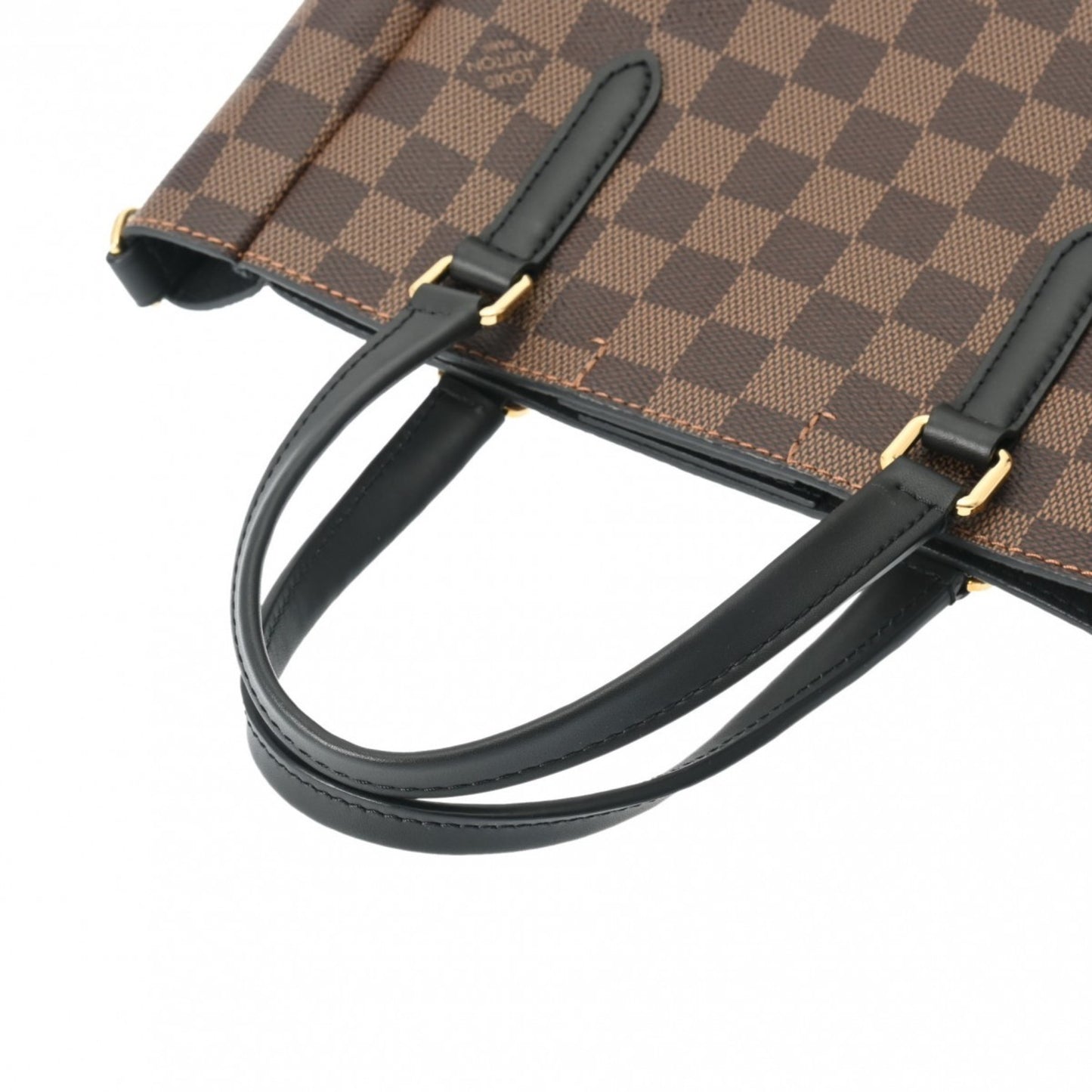 Louis Vuitton BELMONT Brown Canvas Hand Bag