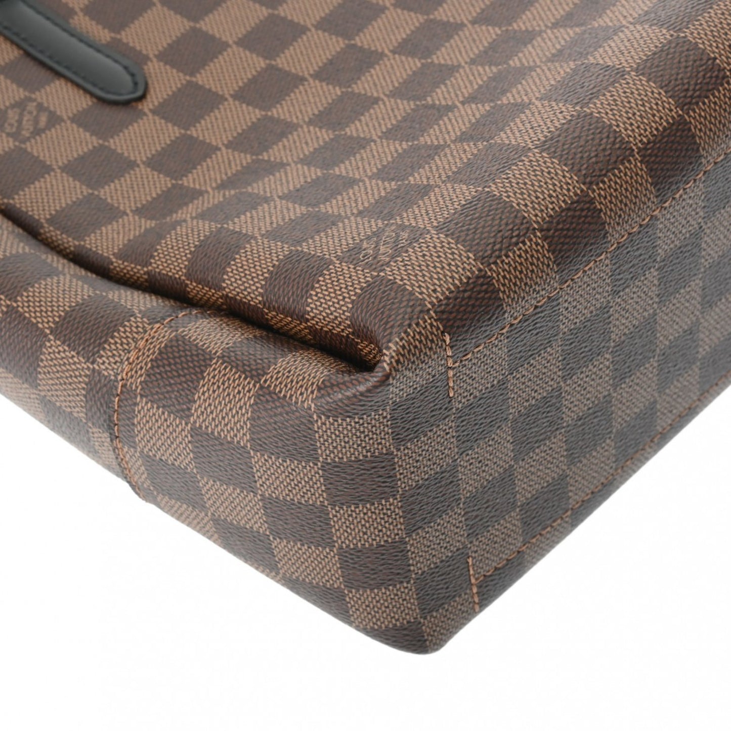 Louis Vuitton BELMONT Brown Canvas Hand Bag