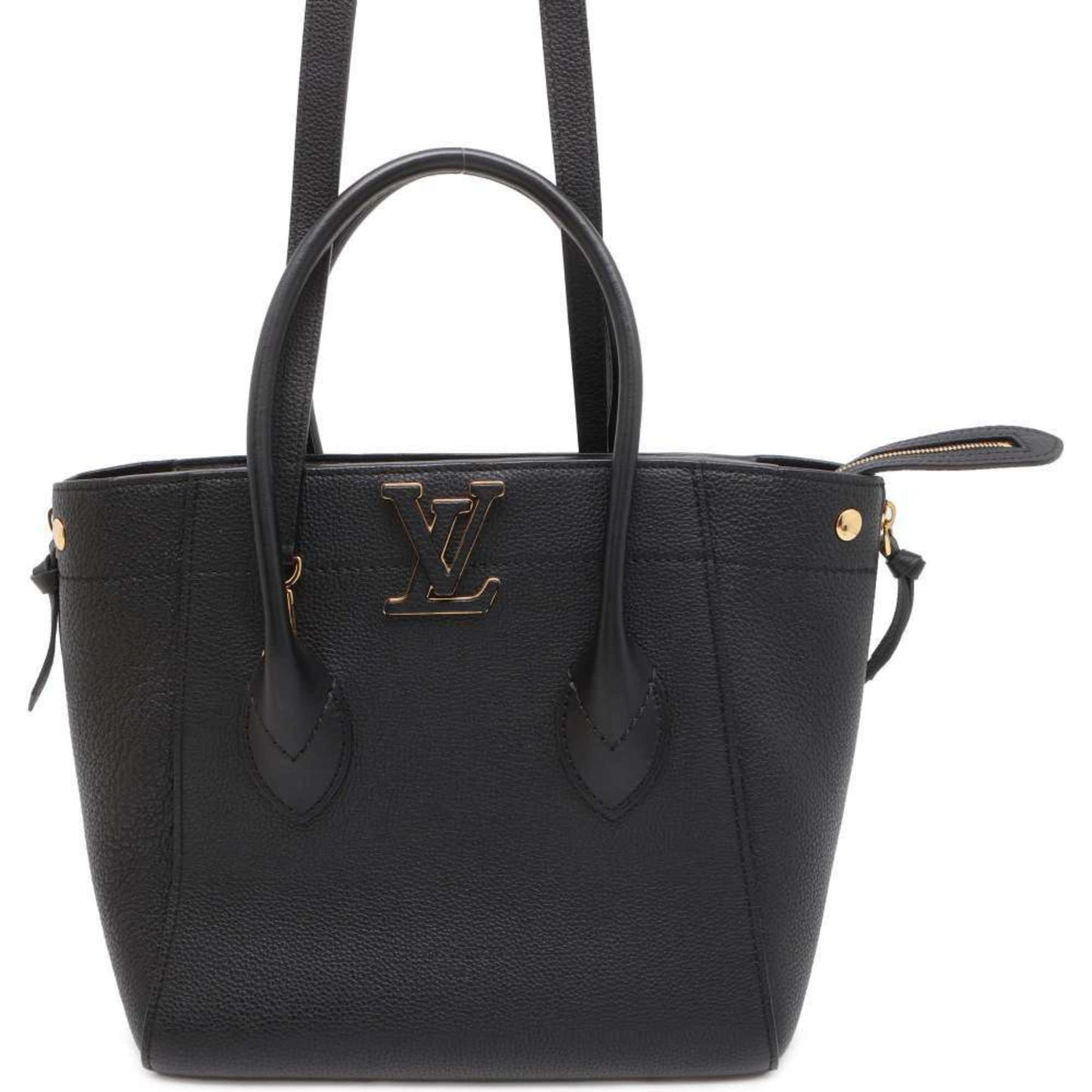 Louis Vuitton Freedom Black Leather Tote Bag