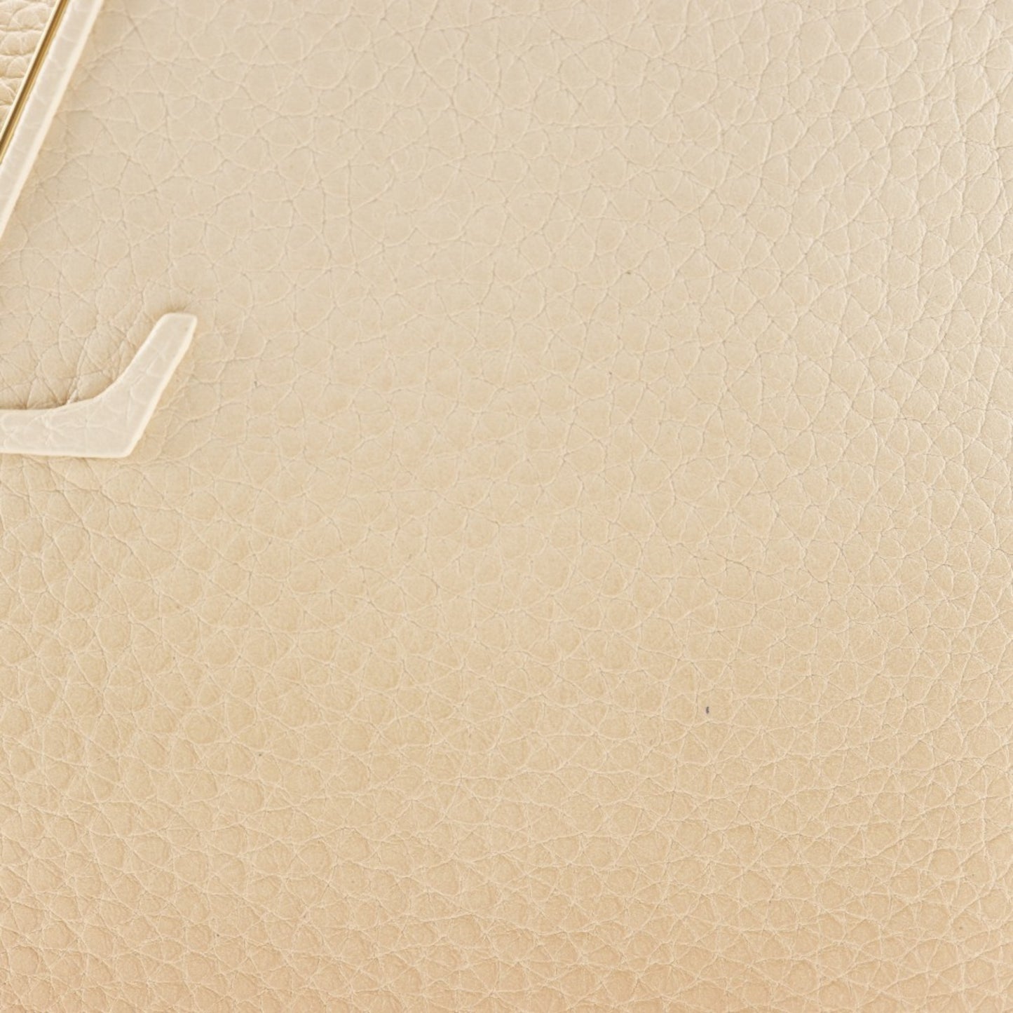 Louis Vuitton Capucines Beige Leather Hand Bag