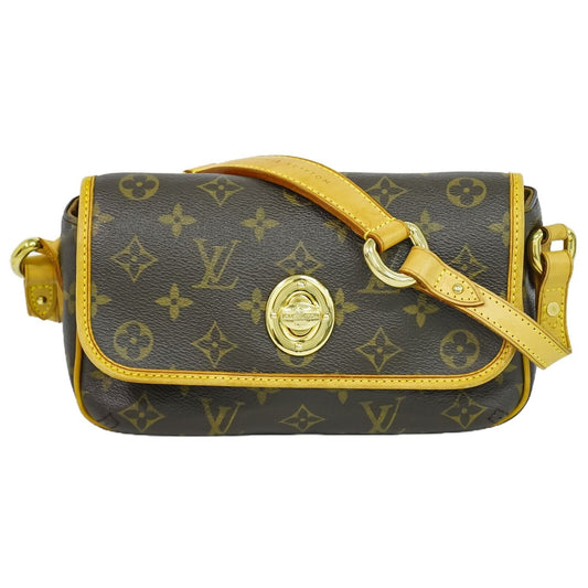 Louis Vuitton Tikal Brown Gold Plated Shoulder Bag