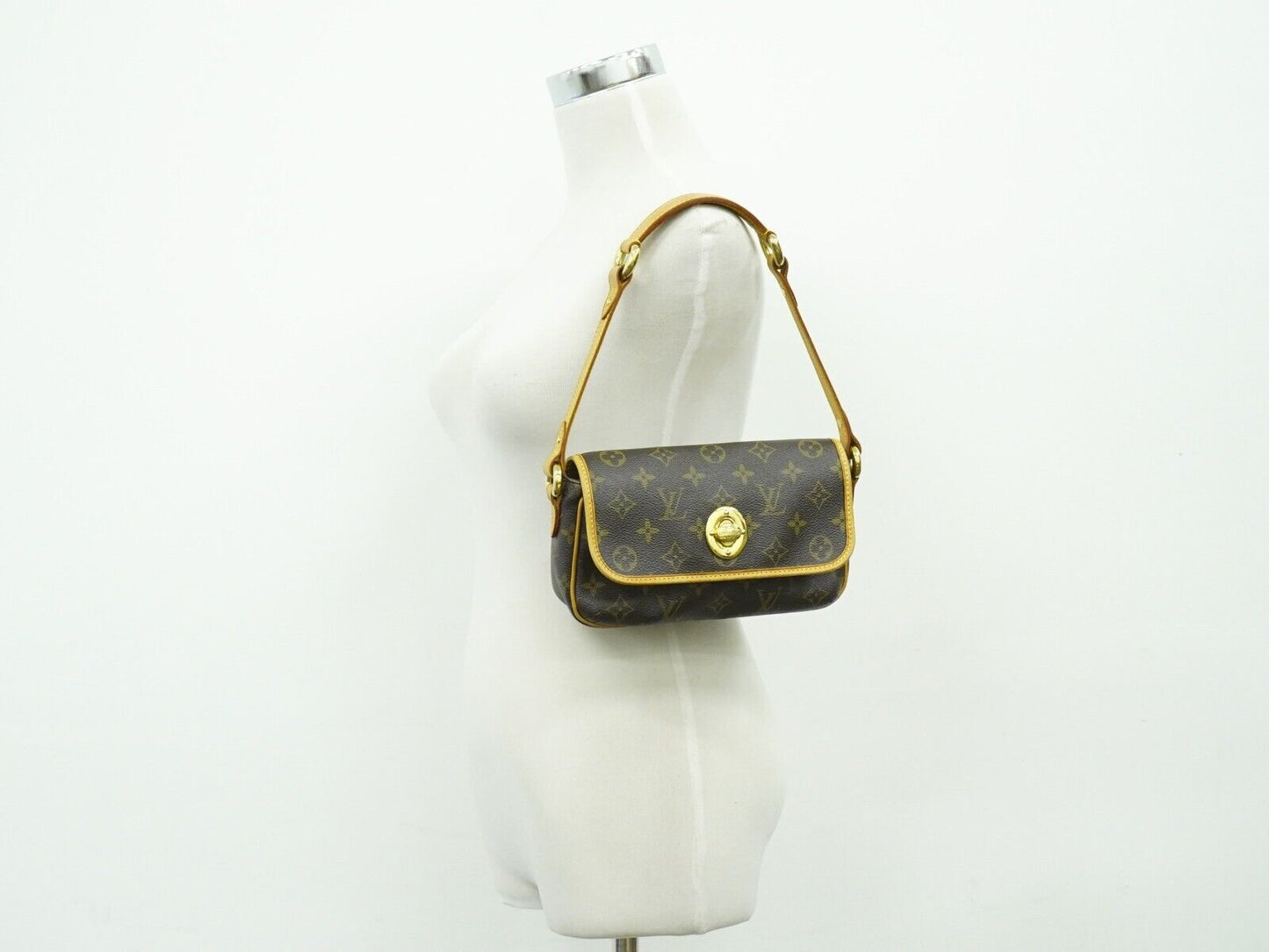 Louis Vuitton Tikal Brown Gold Plated Shoulder Bag