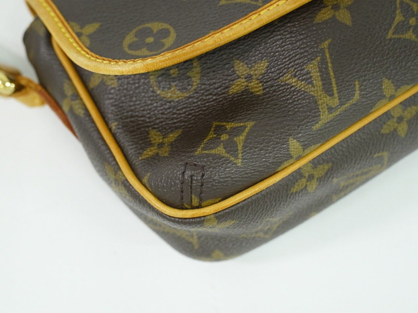 Louis Vuitton Tikal Brown Gold Plated Shoulder Bag