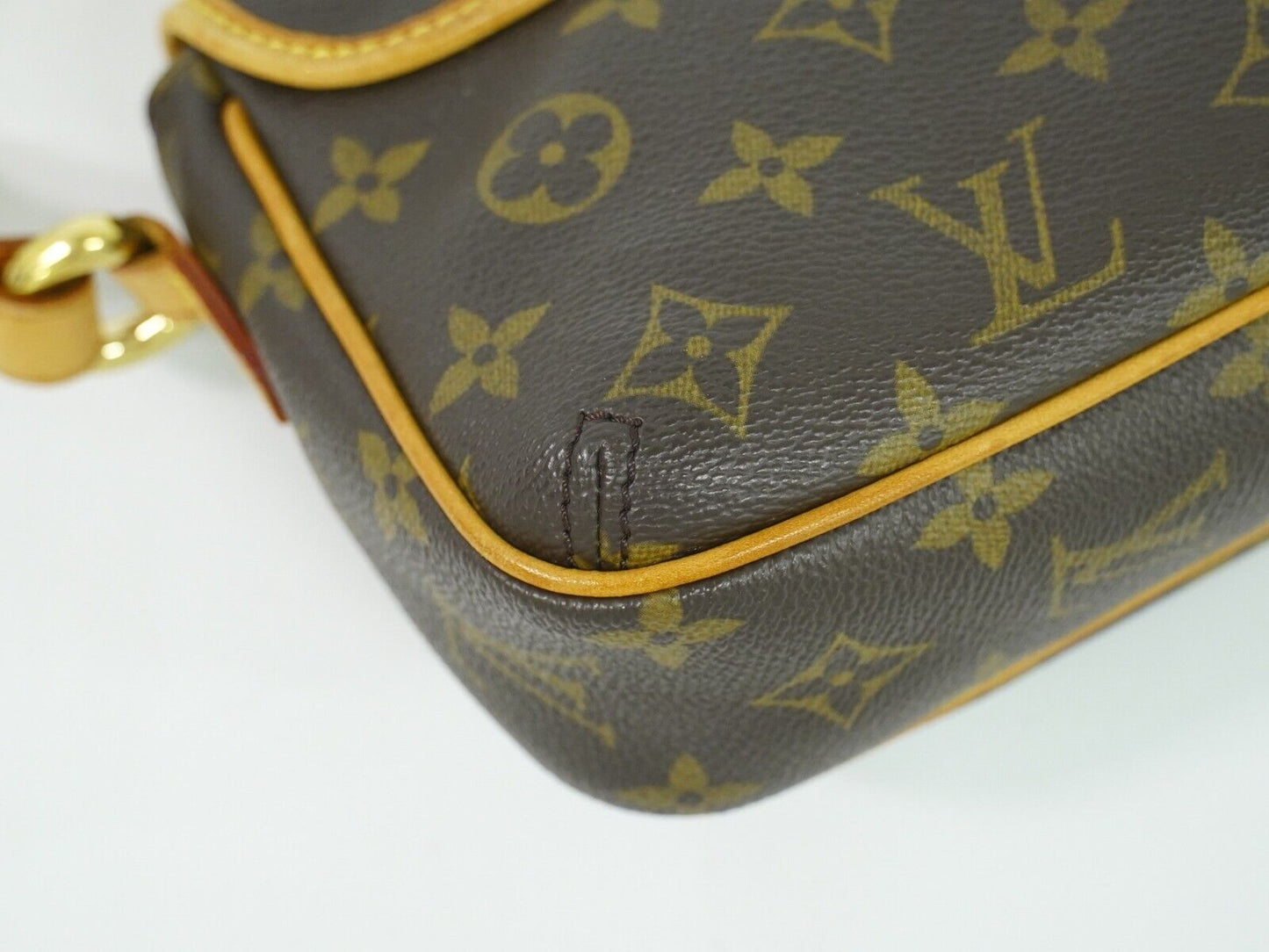 Louis Vuitton Tikal Brown Gold Plated Shoulder Bag