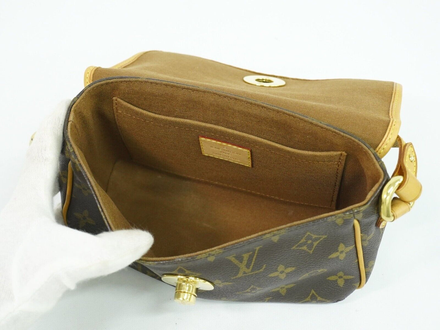 Louis Vuitton Tikal Brown Gold Plated Shoulder Bag