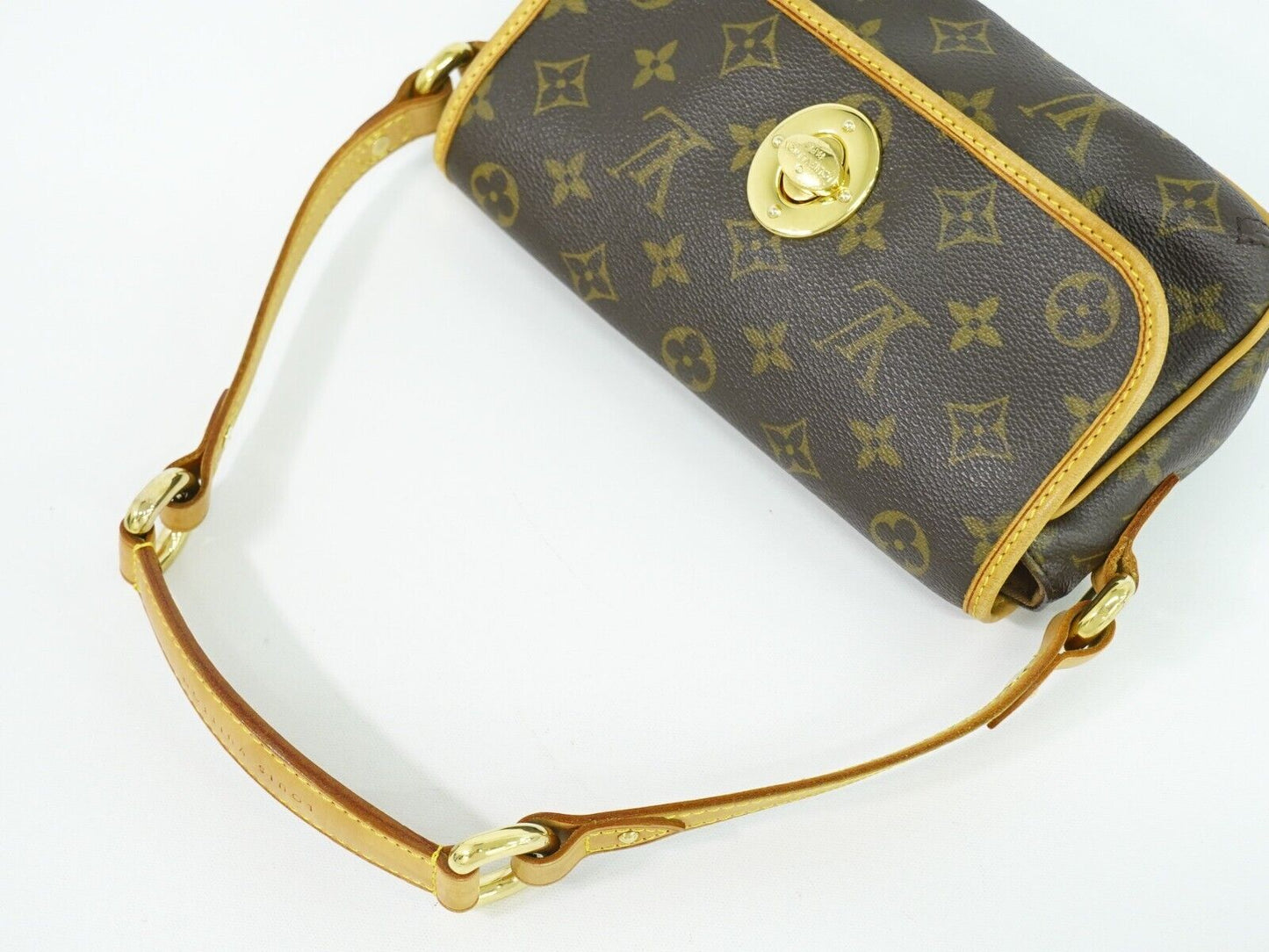 Louis Vuitton Tikal Brown Gold Plated Shoulder Bag