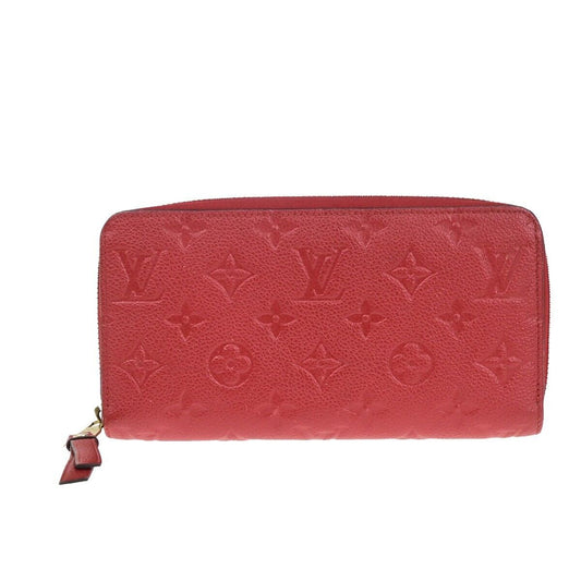 Louis Vuitton Zippy wallet Red Leather Wallet Accessories