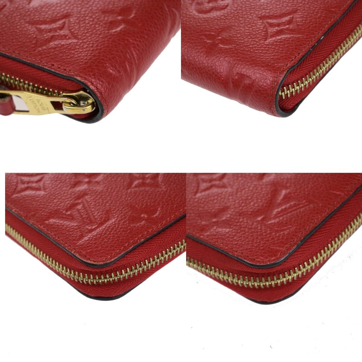 Louis Vuitton Zippy wallet Red Leather Wallet Accessories