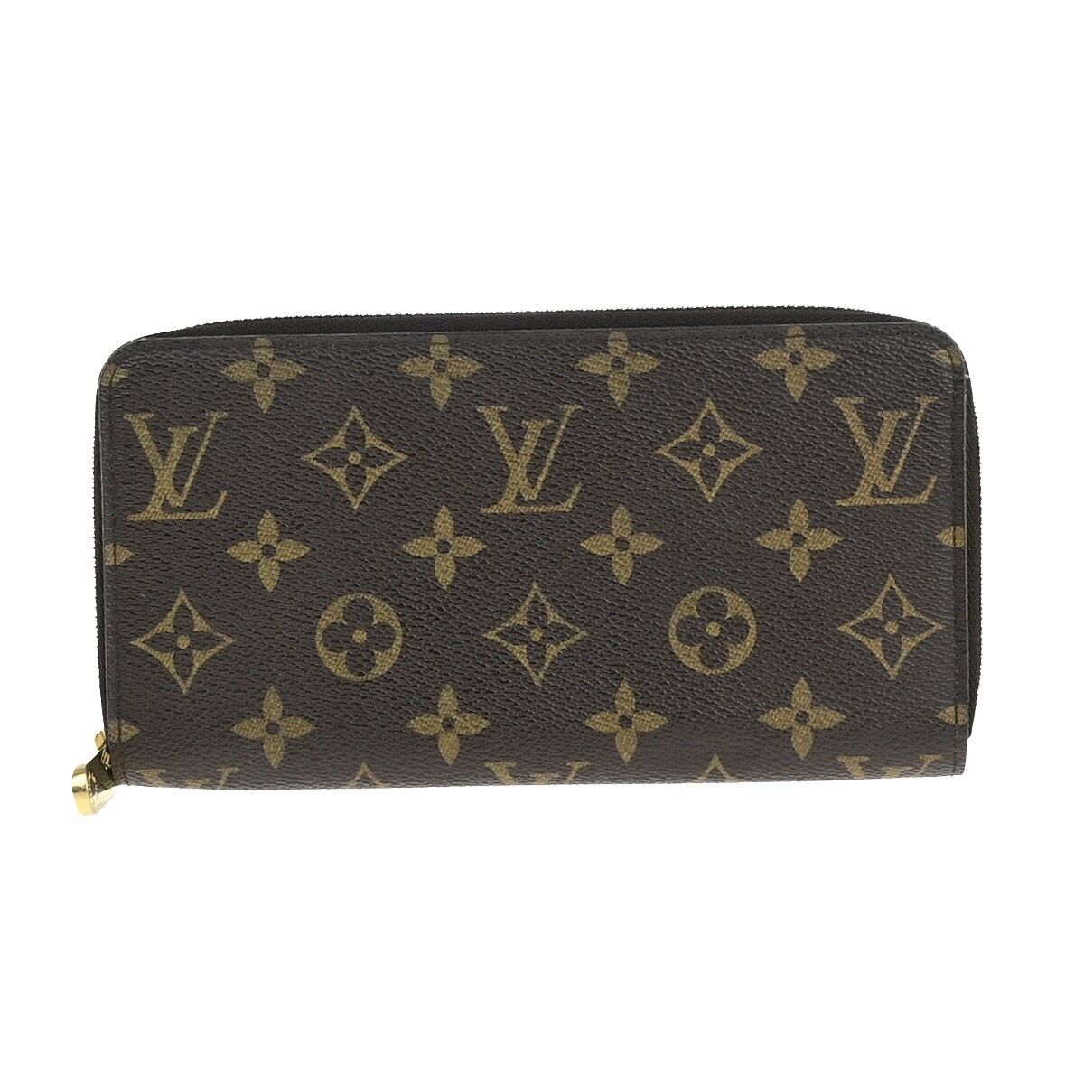 Louis Vuitton Zippy Brown Canvas Wallet Accessories