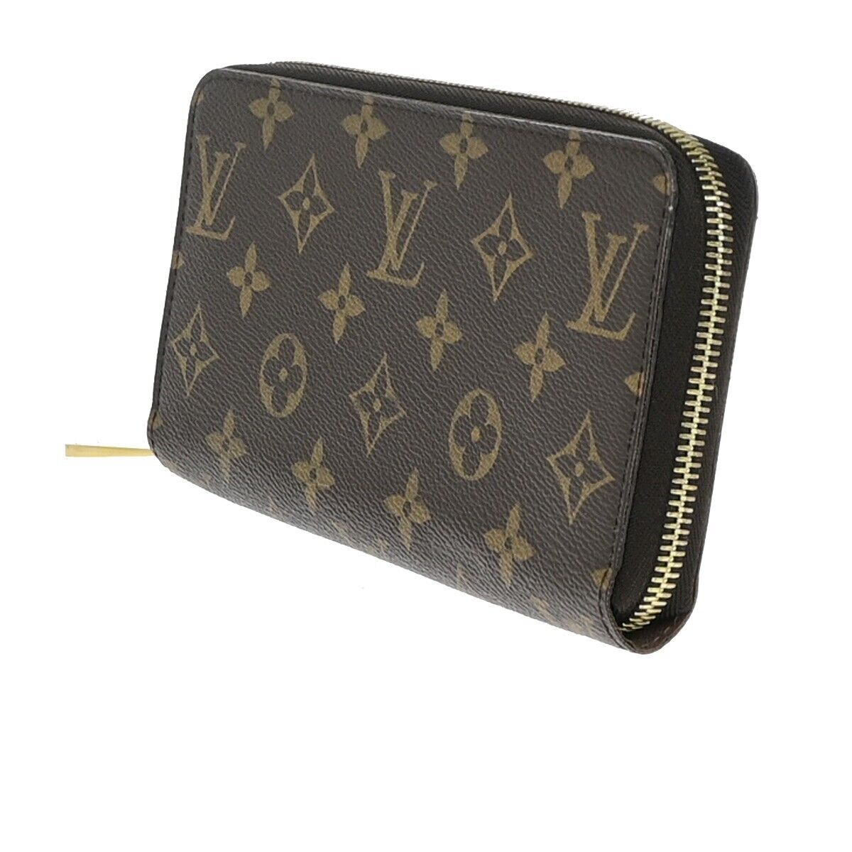 Louis Vuitton Zippy Brown Canvas Wallet Accessories