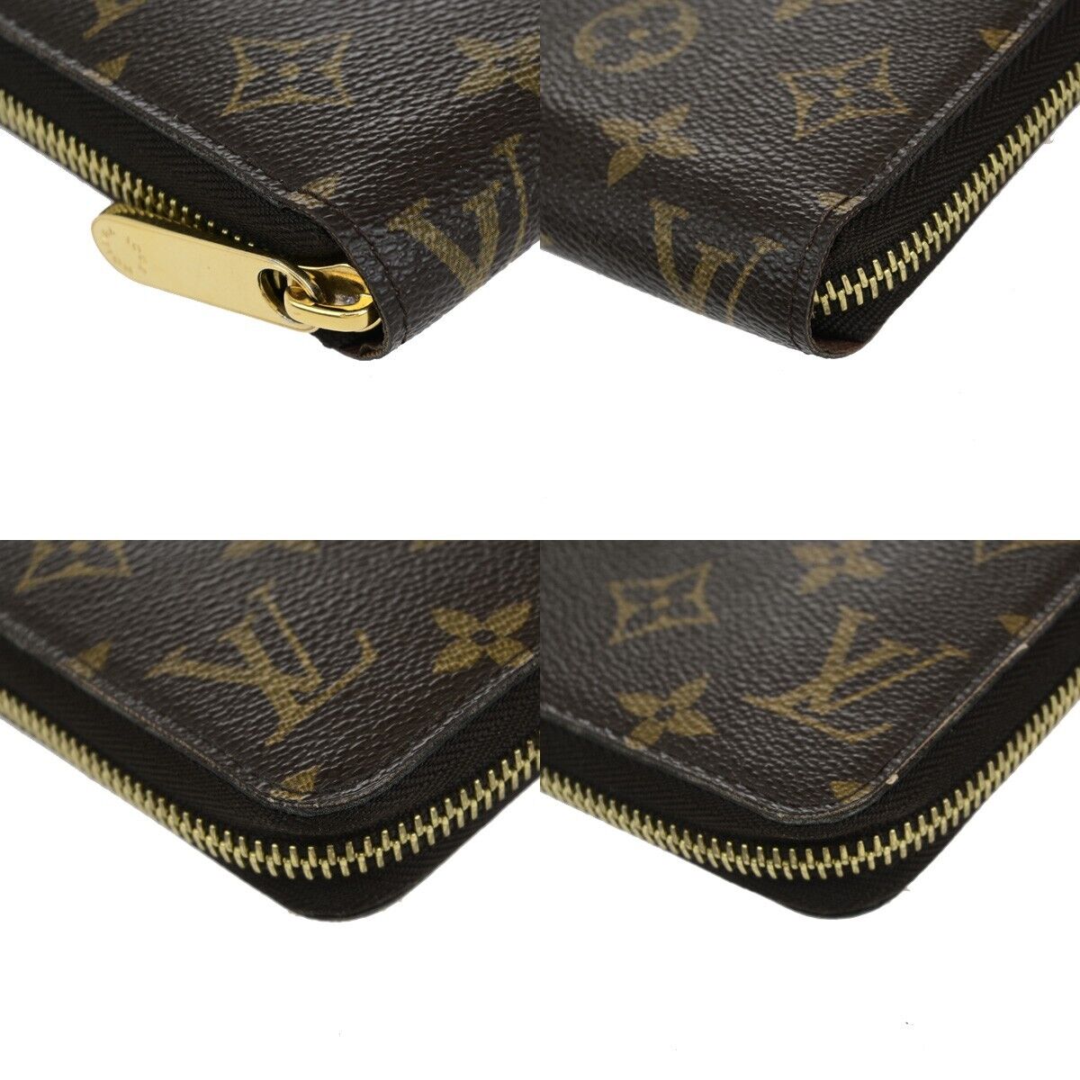 Louis Vuitton Zippy Brown Canvas Wallet Accessories