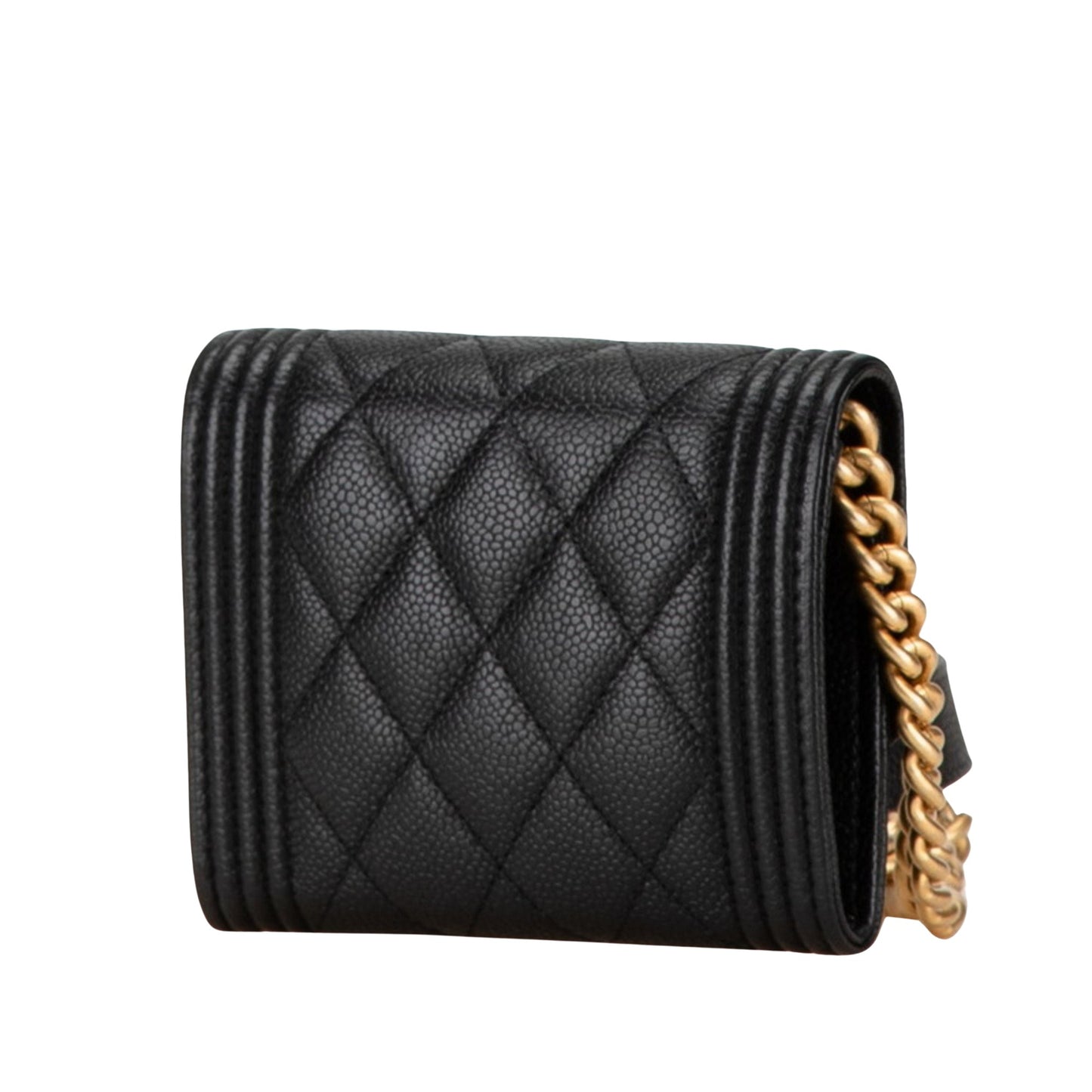 Chanel Wallet on Chain Boy Black Leather Wallet Accessories