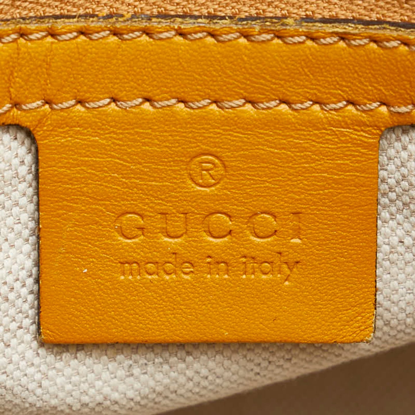 Gucci Sherry Beige Canvas Shoulder Bag