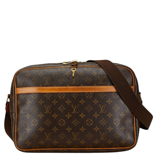 Louis Vuitton Reporter Brown Canvas Shoulder Bag