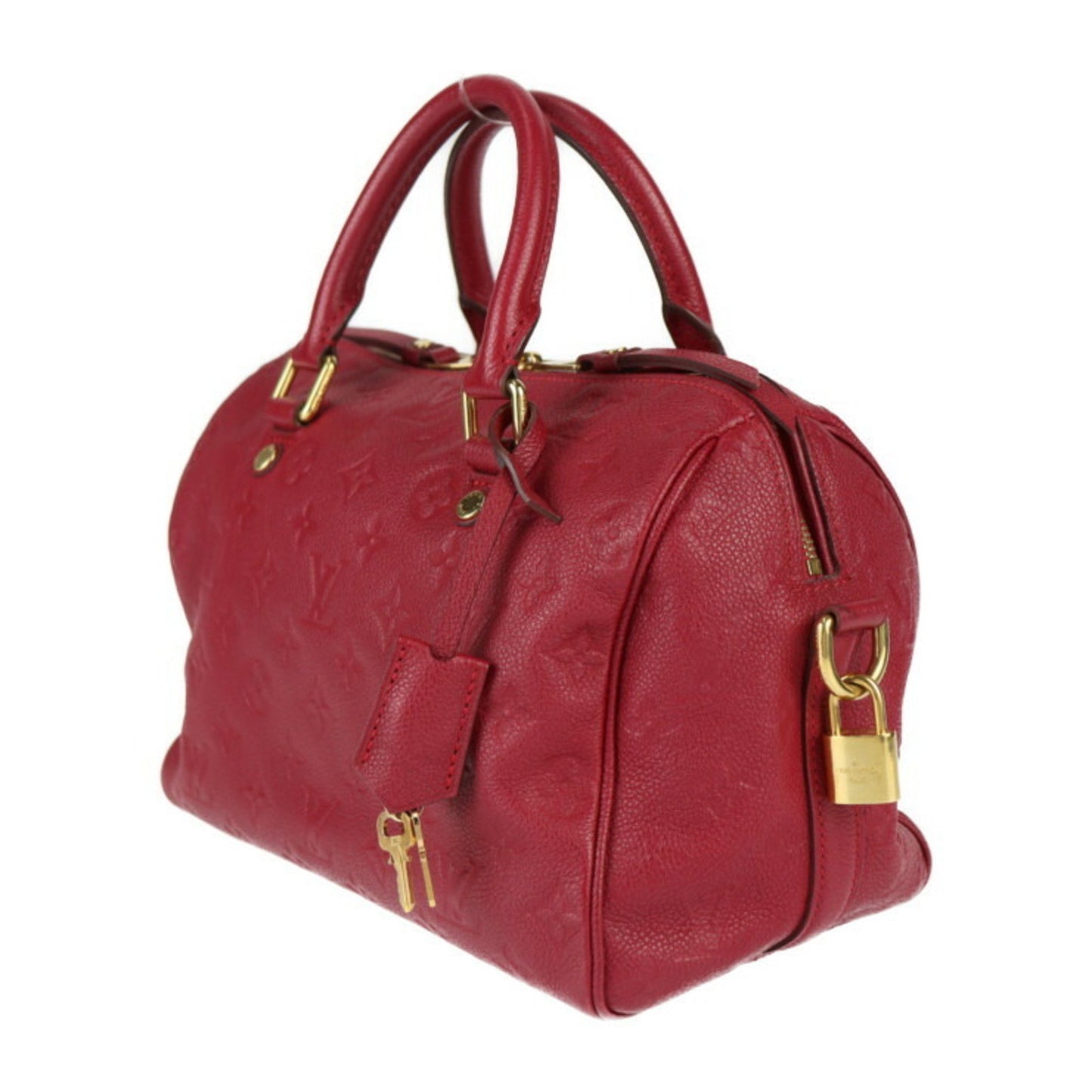 Louis Vuitton Speedy bandoulière 25 Burgundy Canvas Hand Bag