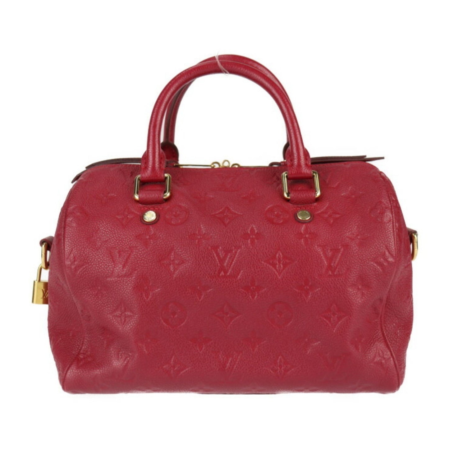 Louis Vuitton Speedy bandoulière 25 Burgundy Canvas Hand Bag