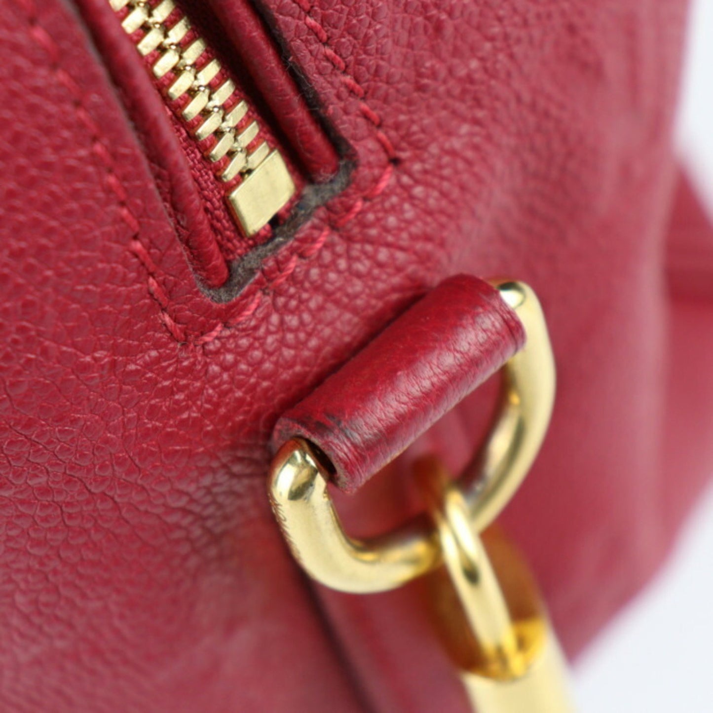 Louis Vuitton Speedy bandoulière 25 Burgundy Canvas Hand Bag