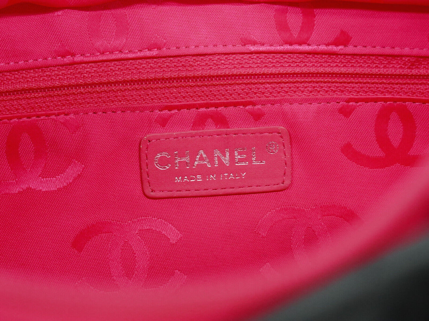 Chanel Cambon Black Leather Tote Bag